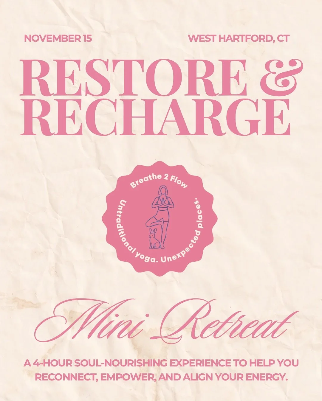 Join us for our first ever mini wellness retreat! Head to our site to register - spots are limited. We can&rsquo;t wait to see you there! 🧘🏼&zwj;♀️