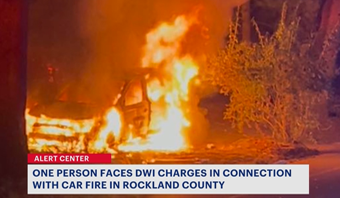Driver Charged After Car Fire in Rockland County