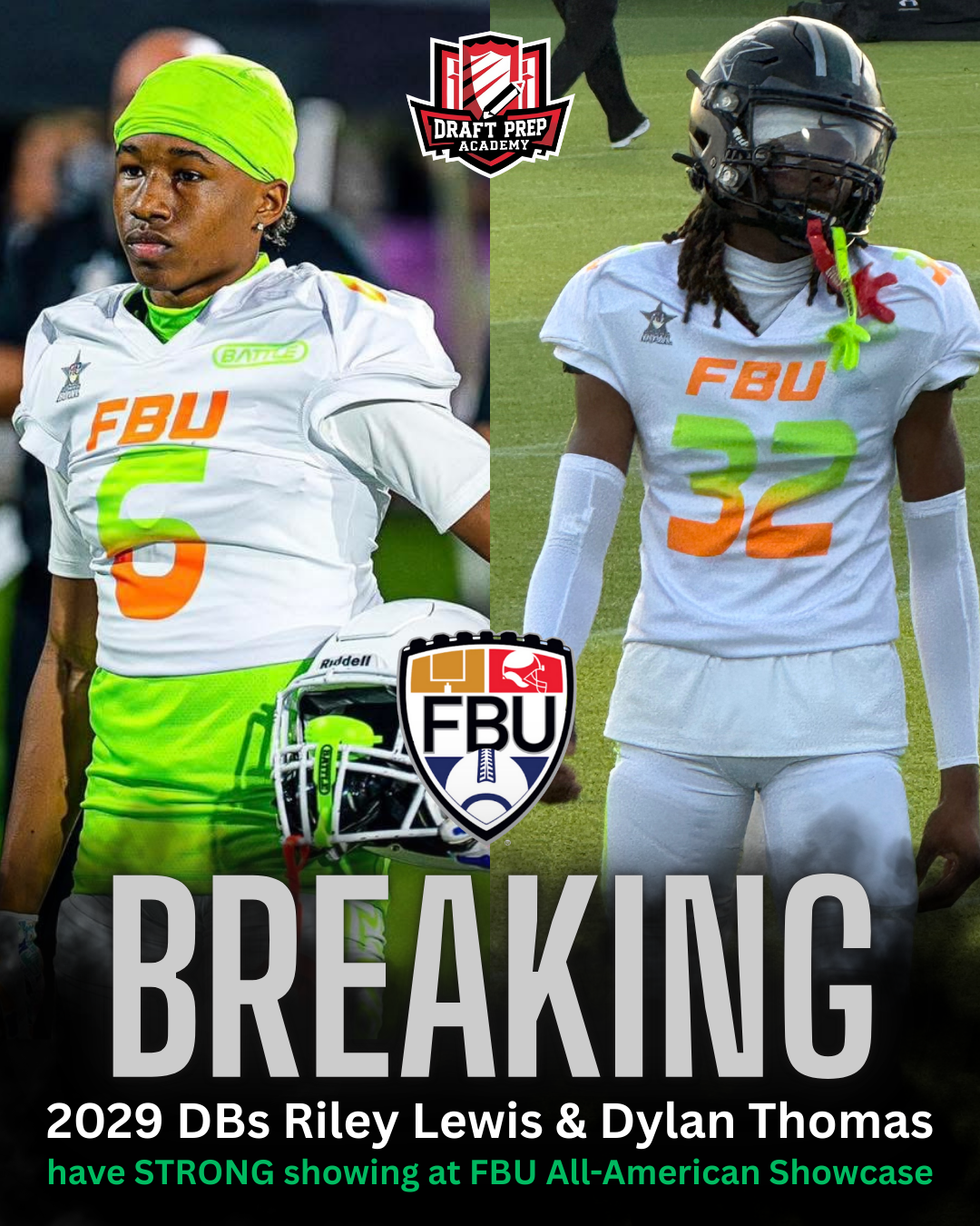 Riley Lewis and Dylan Thomas stand out at FBU All-American Game.