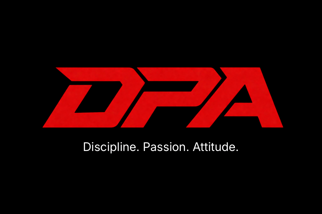 Logo of DPA in red on a black background with the words 'Discipline. Passion. Attitude.' below.
