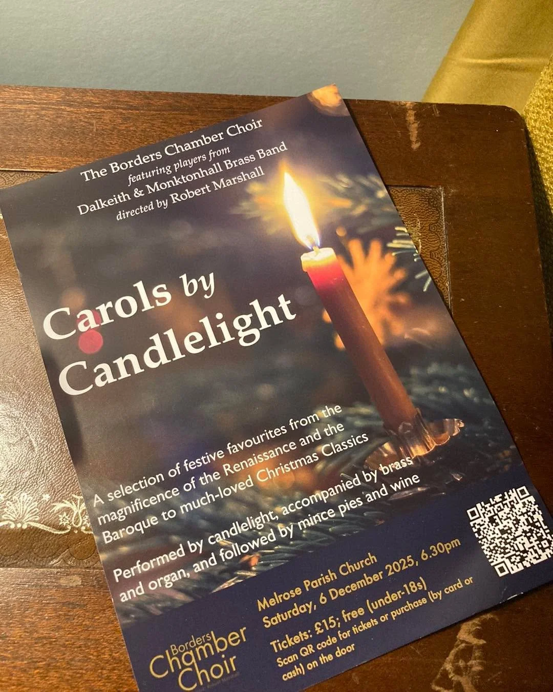 There’s a chill in the air, and the nights are drawing in. It can mean only one thing- festive choir rehearsals have begun! 
Our next concert on Saturday 6th December is a programme of beautiful, well-loved and lesser-known festive music from