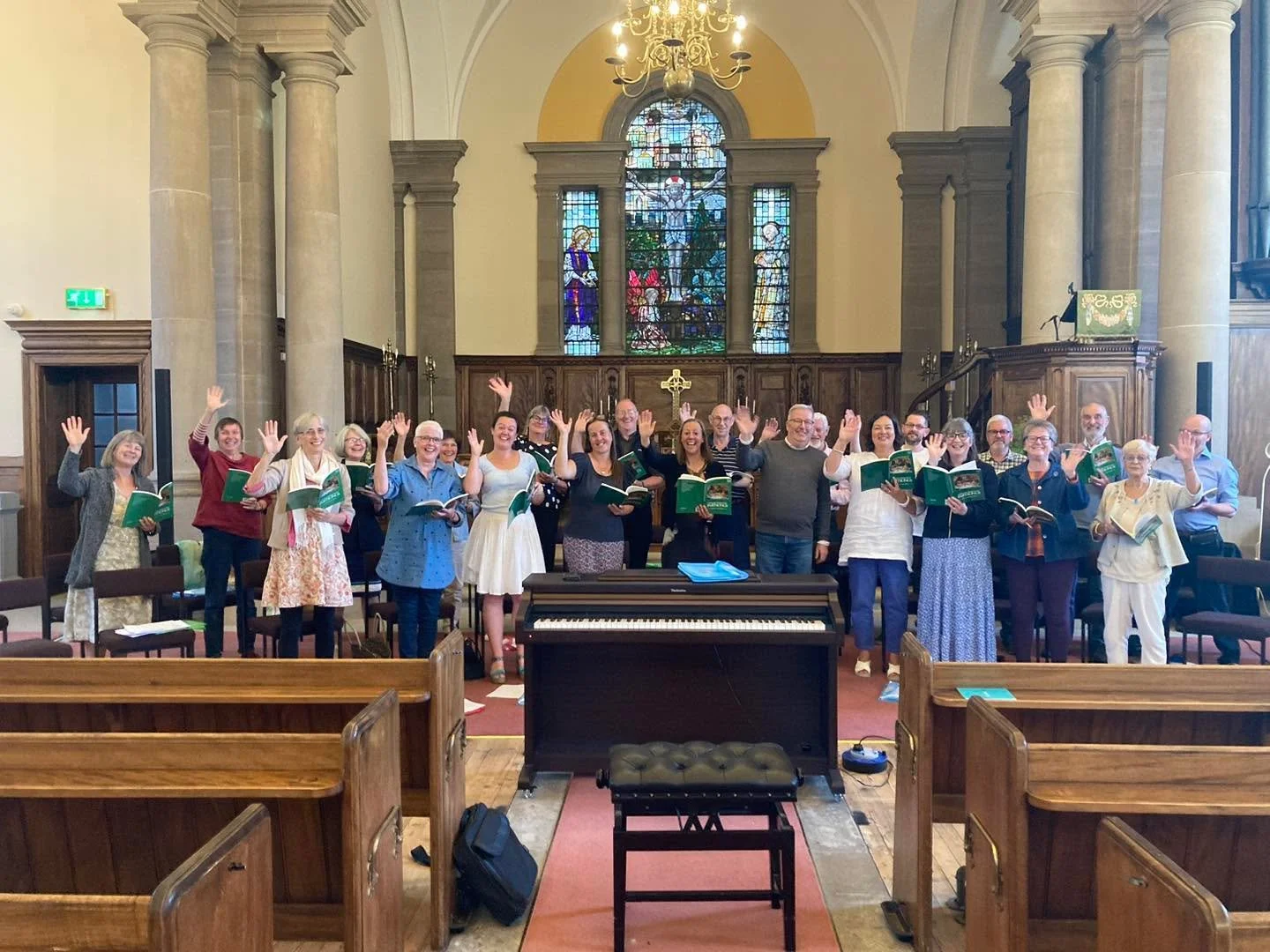 A huge thank you to everyone who came to our concert on Saturday evening, or supported us in any way. The weather held out- just!- and gave the perfect setting for our programme of summer music.
But no rest for us- we’re already back to rehears