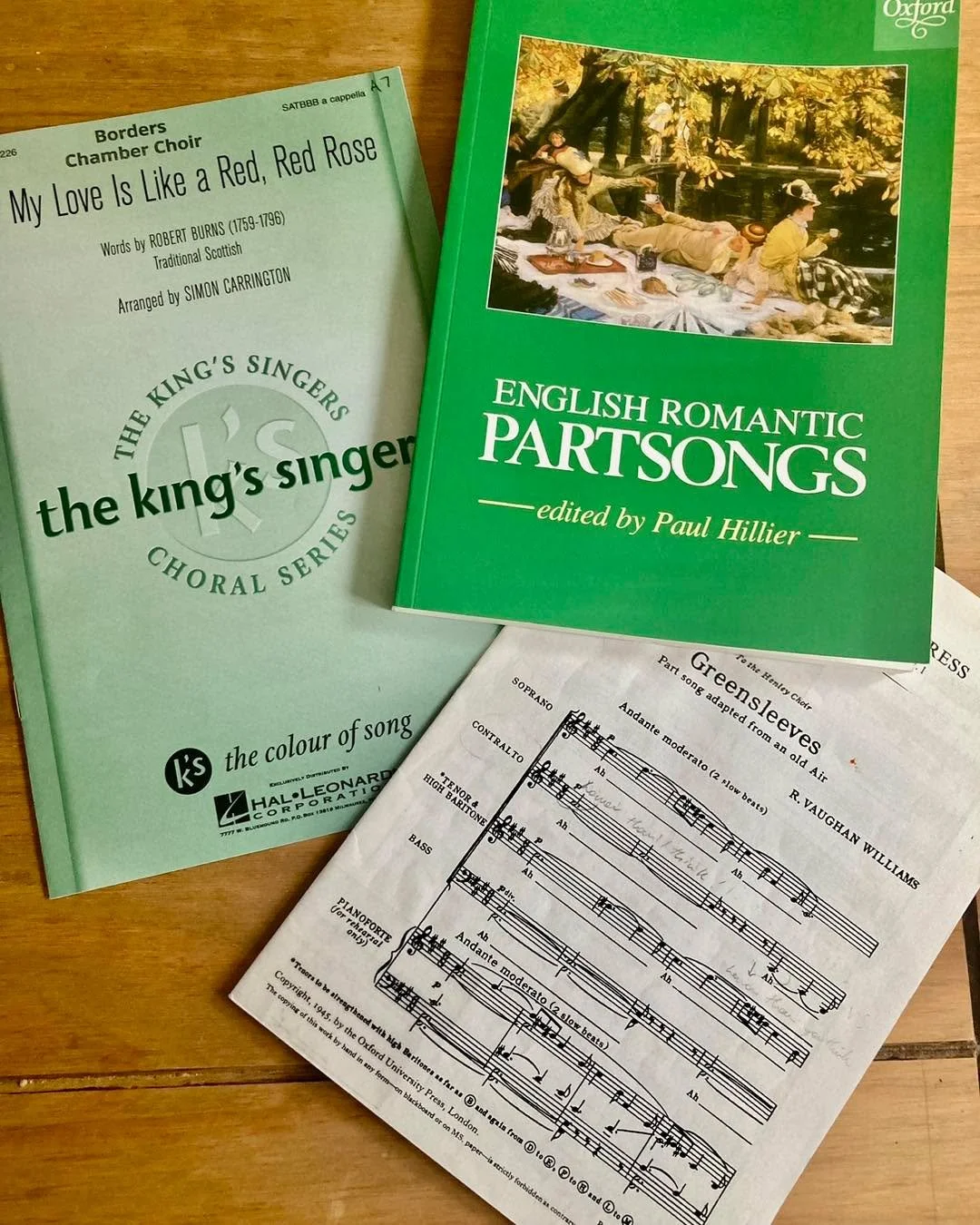 A glorious selection of green sleeves ready to feature in our Borders Chamber Choir concert this Saturday- with one Greensleeves perhaps not quite as you may know it! #greensleeves #musicforasummerevening #melrose #scottishbordersmusic