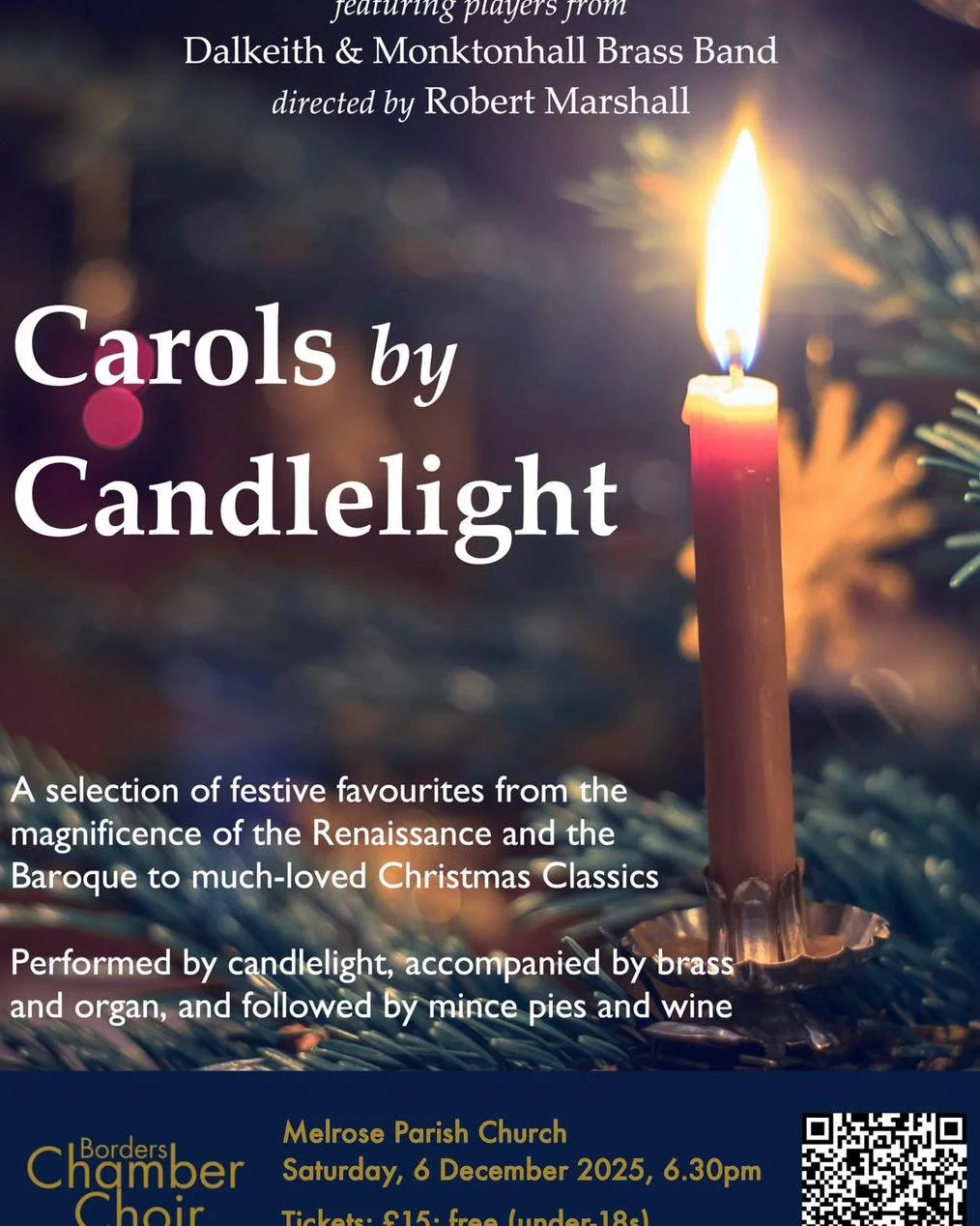 One week to go before our concert, Carols by Candlelight! 

We&rsquo;re delighted to be joined by members of the Dalkeith and Monktonhall Brass Band for part of our performance, bringing a fantastic festive fanfare to the programme! 

#brassband #chr