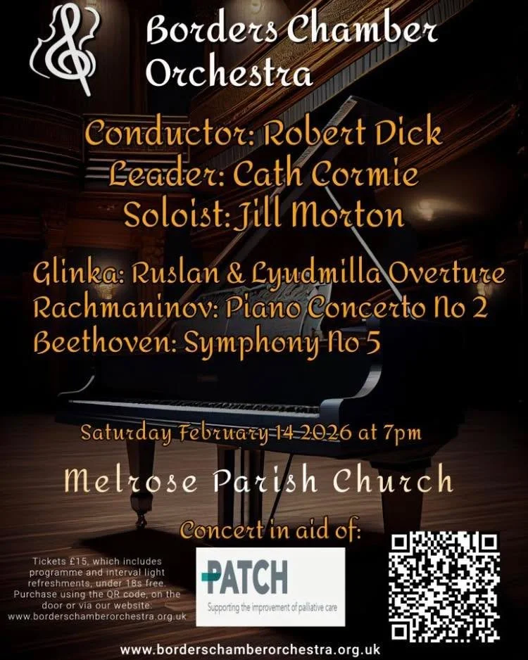 This St.Valentines Day, we&rsquo;d like to show some love for our friends at the Borders Chamber Orchestra, who have a concert of wonderful music this evening at Melrose Parish Church. With blue skies to start the day and superb symphonies in the eve