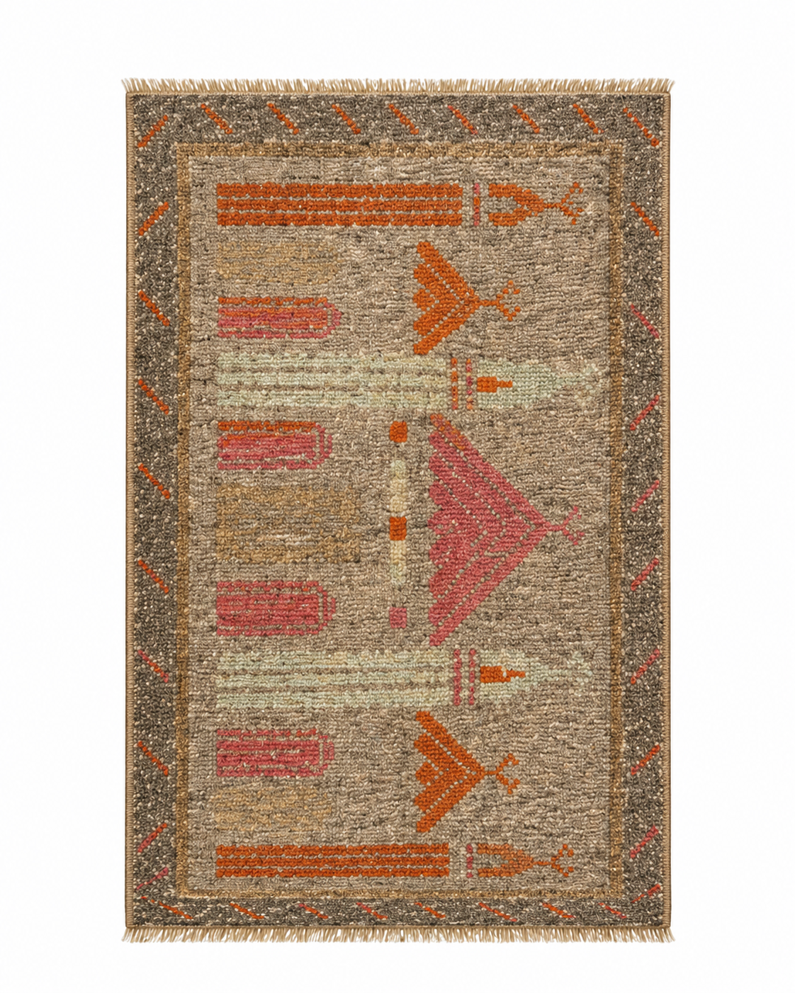 Vintage Turkish Oushak Handmade Rug