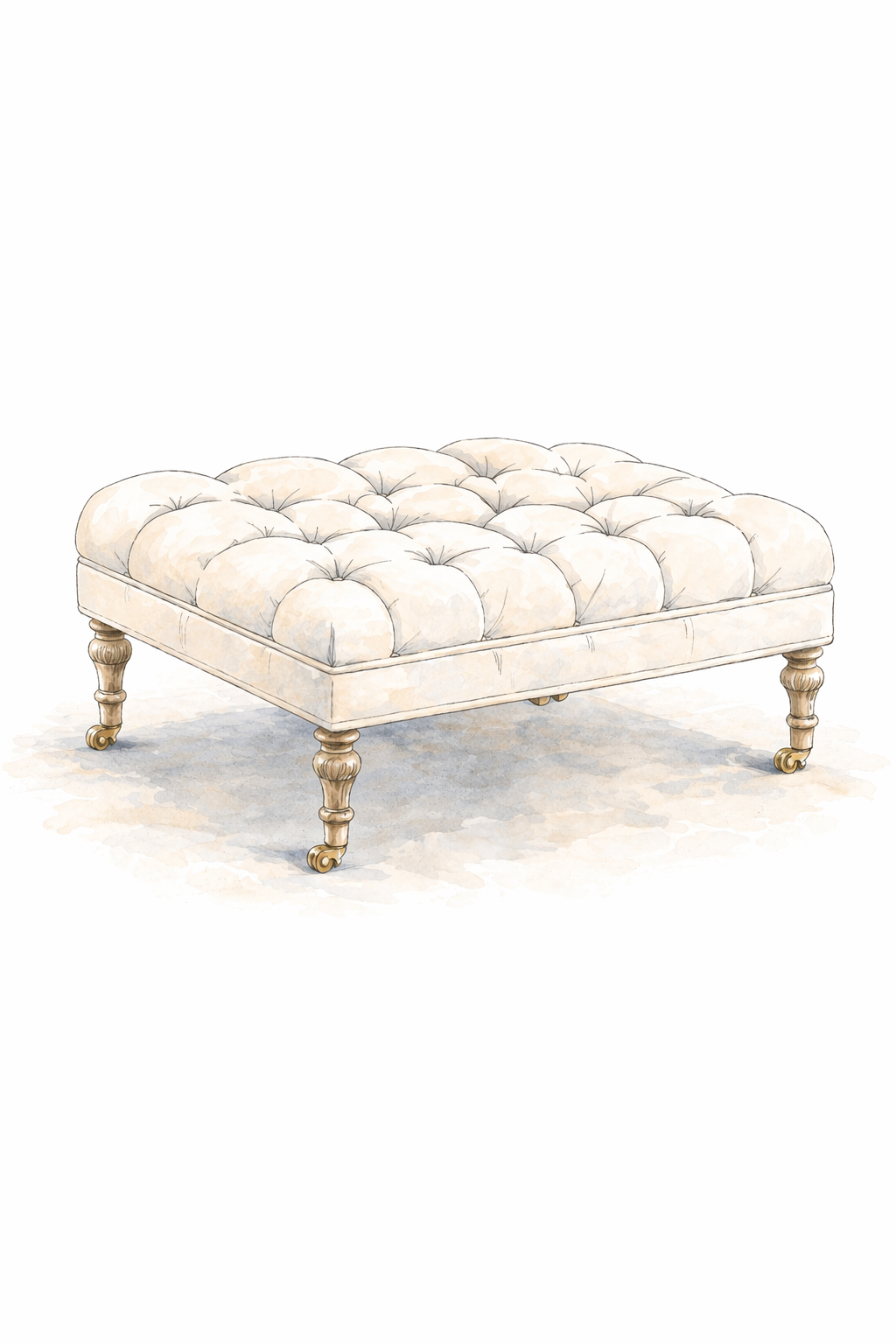 The Alston Ottoman (Square)