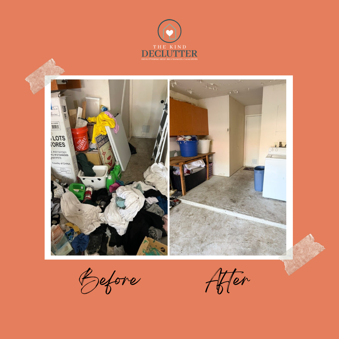 Garage declutter, garage organization, the kind declutter