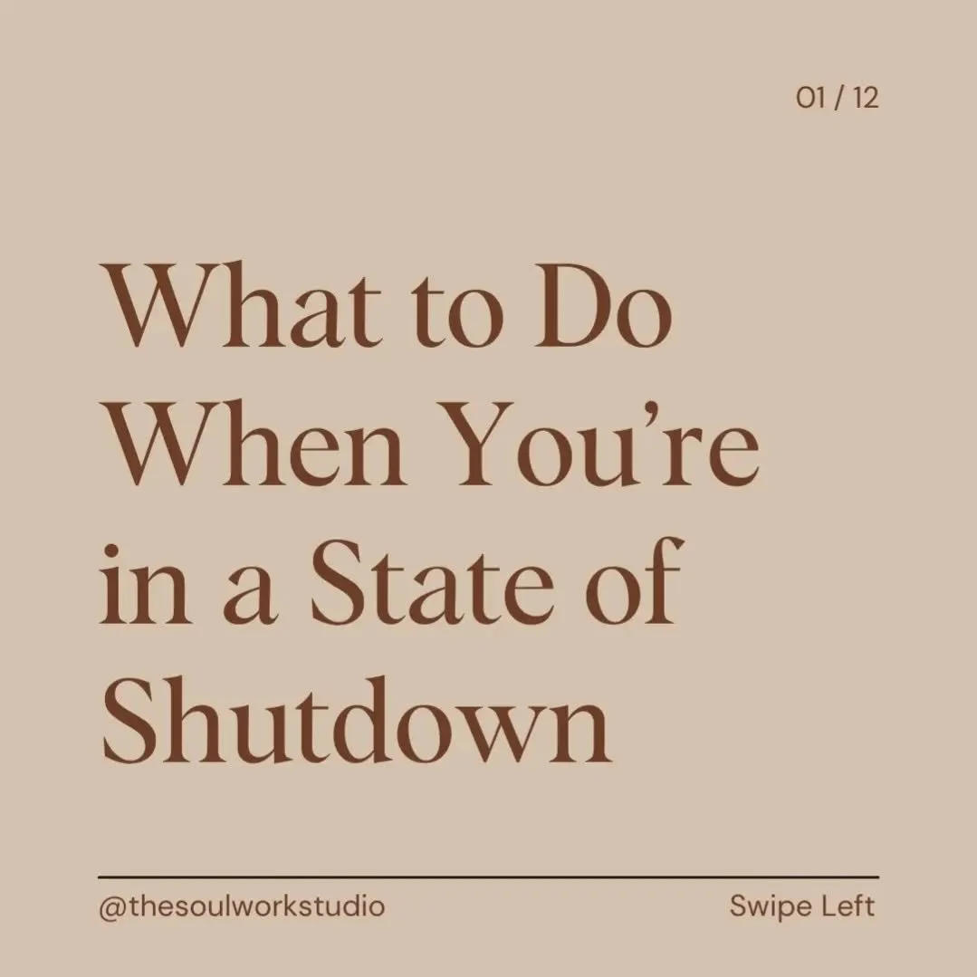 Have you ever felt so overwhelmed that you just... shut down? 💭
Maybe you felt numb, detached, or frozen&mdash;like your mind and body completely disconnected. This is your nervous system&rsquo;s way of protecting you when stress or emotions become 