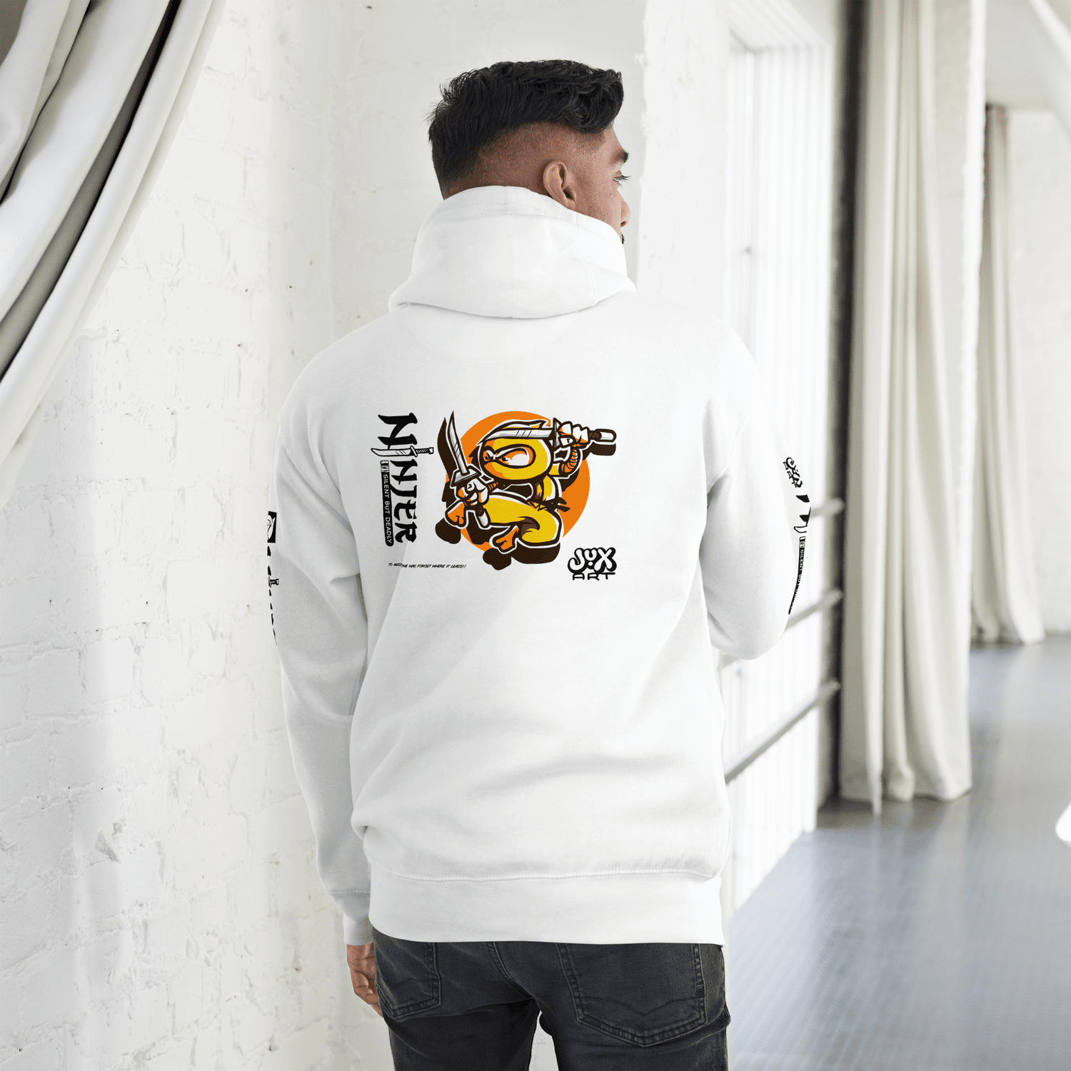 Ninjer Oversized Hoodie – “Desk Legends” Edition — Jux Art Studio