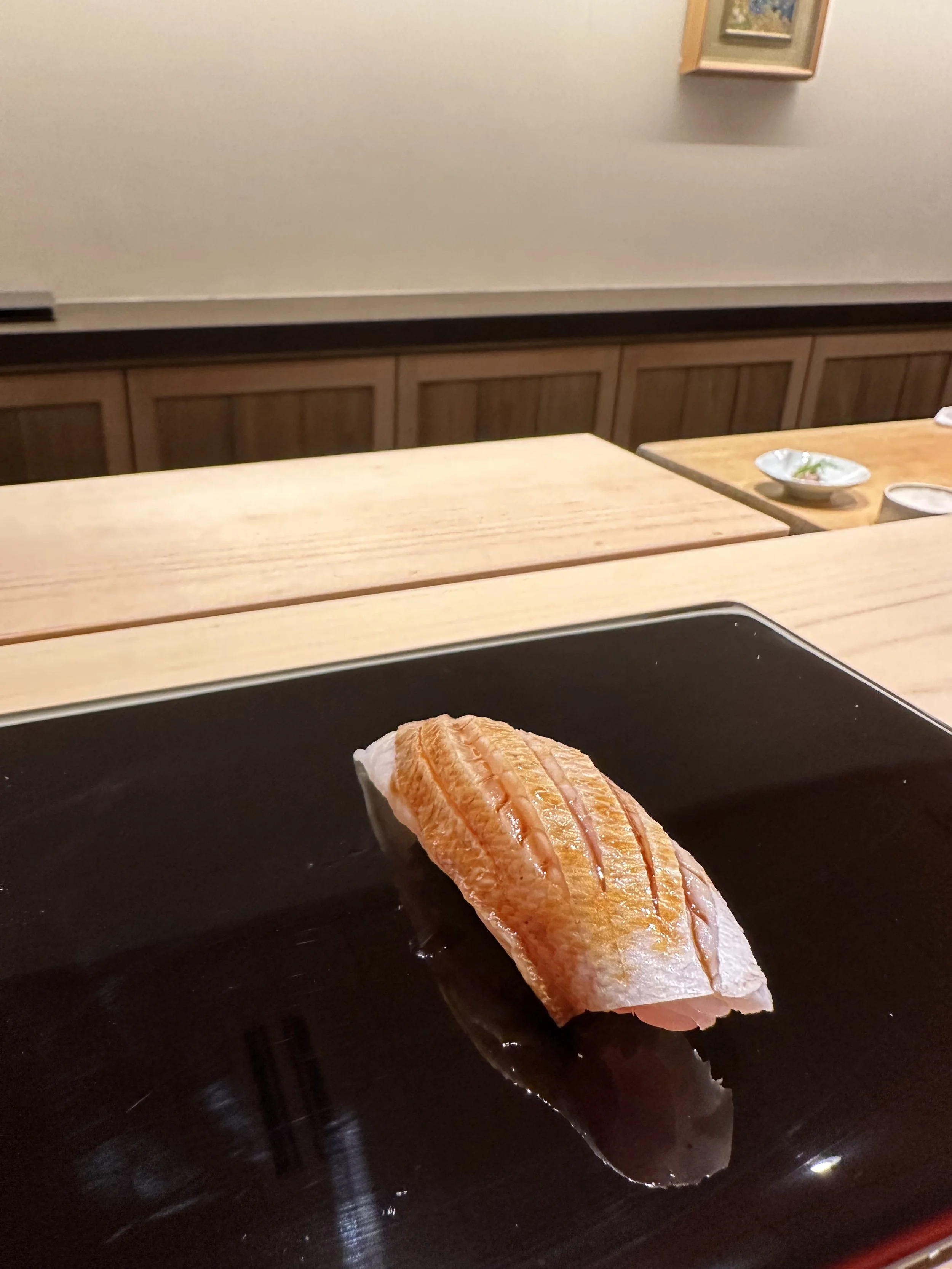 Sushi Yuuki Tokyo nigiri Kasugodai.jpeg