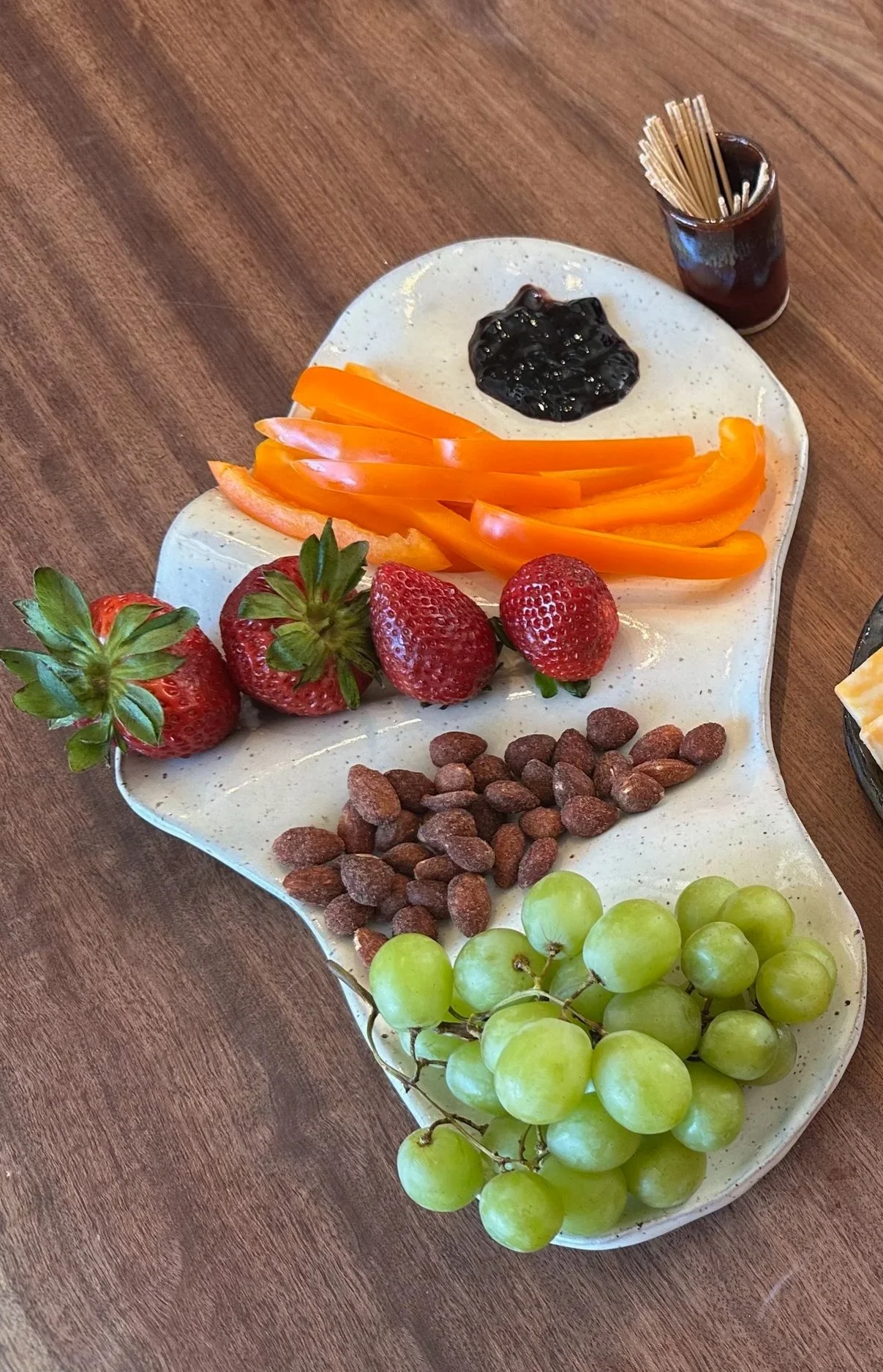 Draped Charcuterie Board: Speckled Buff Cream (One of a Kind)