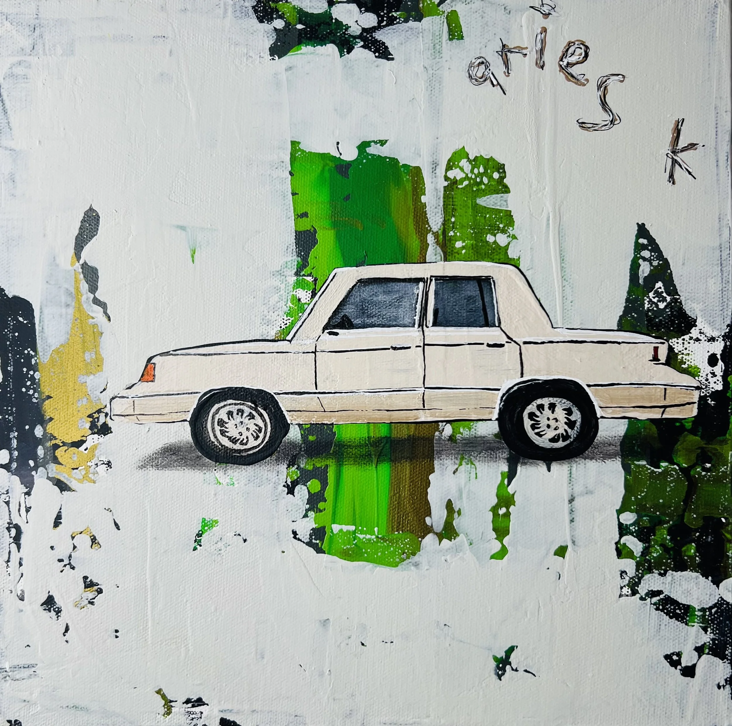 Sick Ride Series...Aries K 12"X12" $300***SOLD***