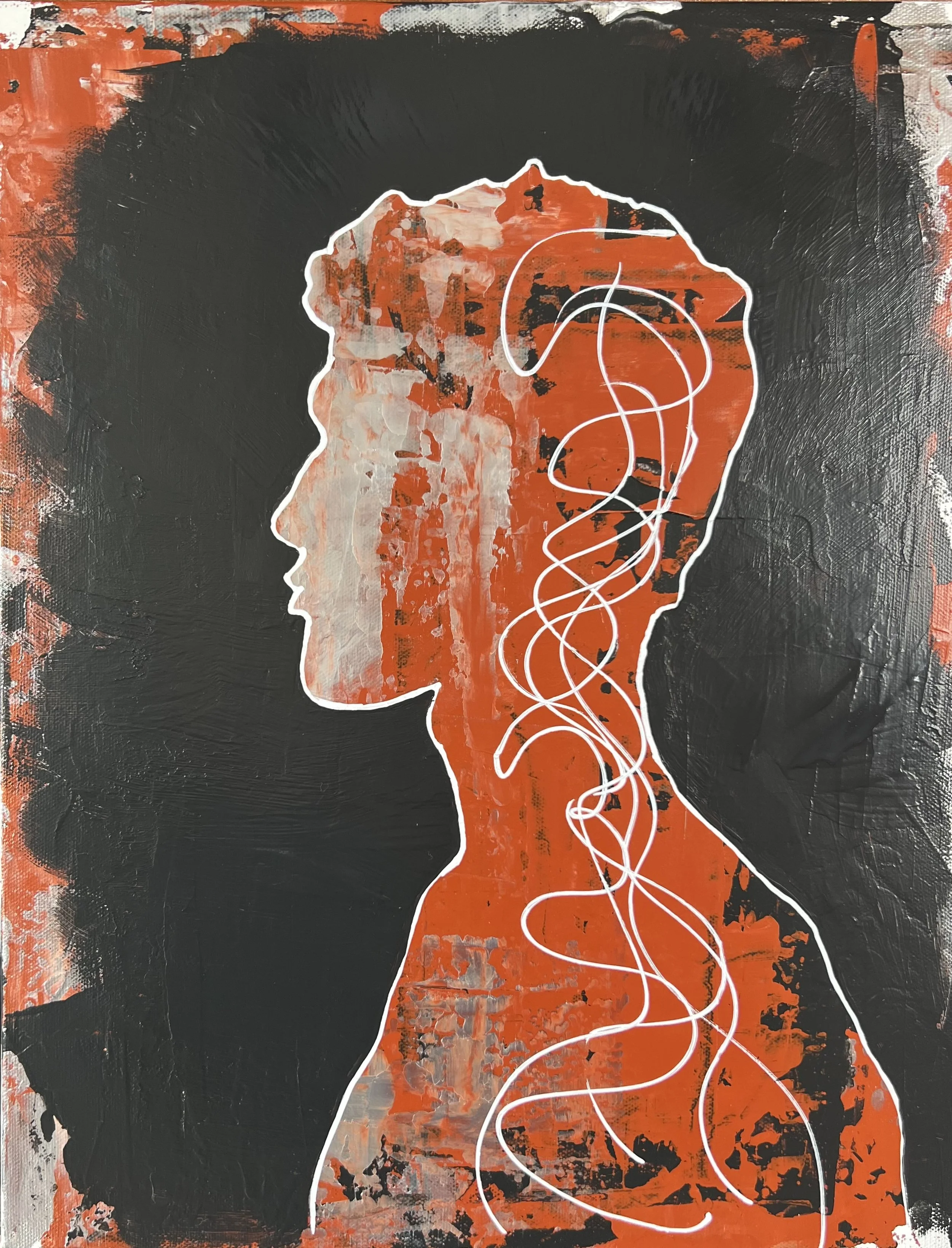 Silhouette Series...#3 16"W X 20"H  $350