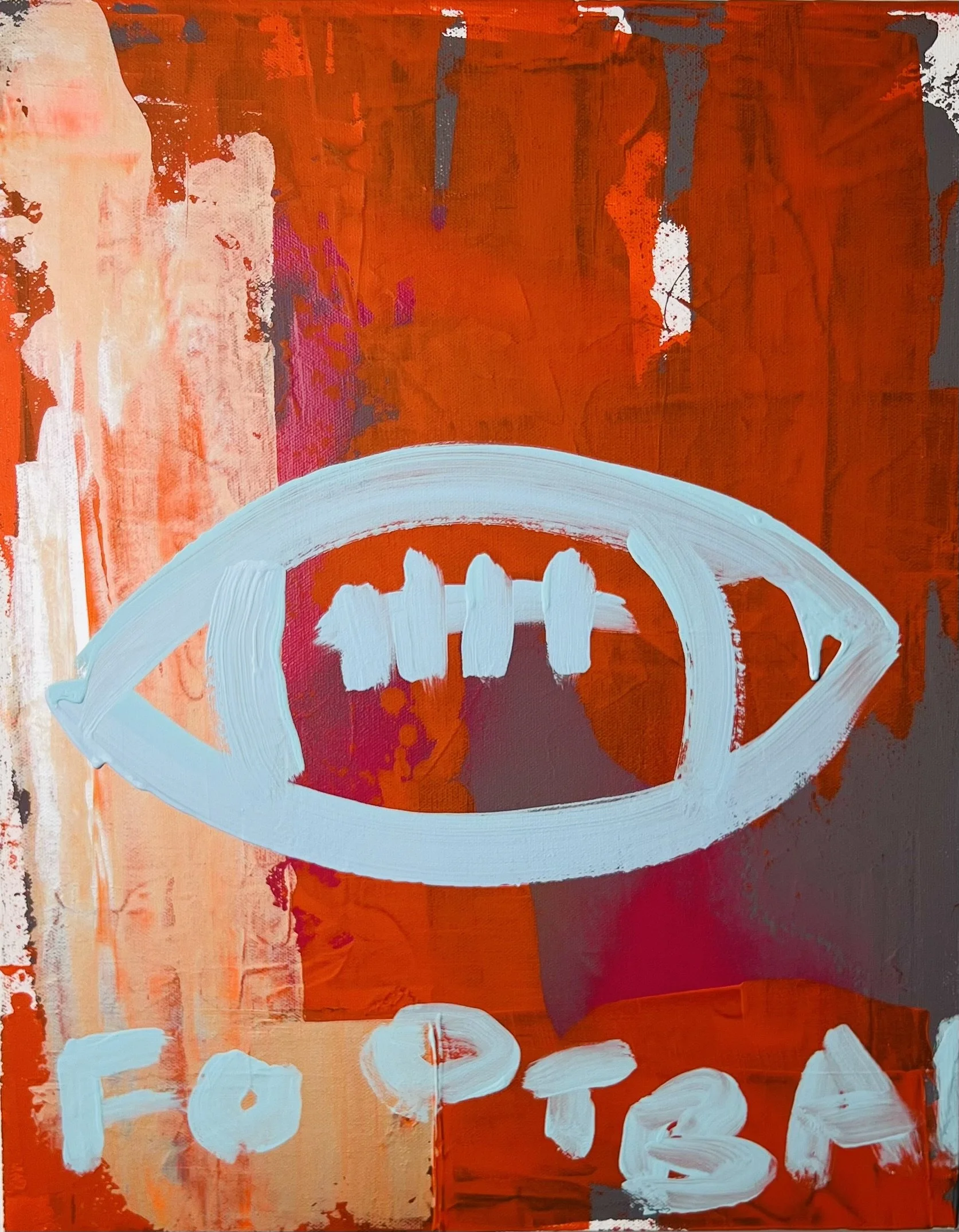 To Sport Series...Football 16"W X 20"H $300