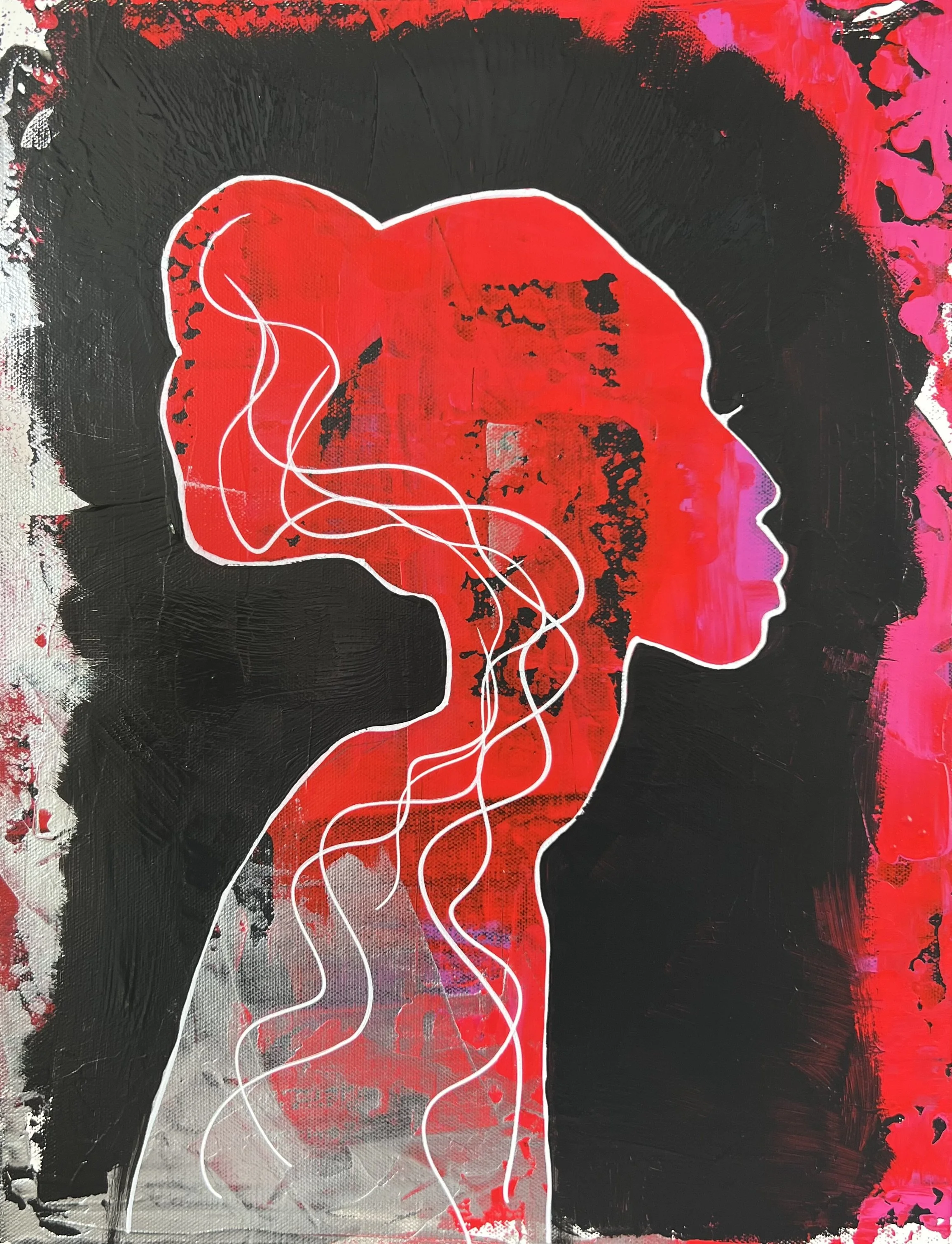 Silhouette Series...#2 16"W X 20"H  $350