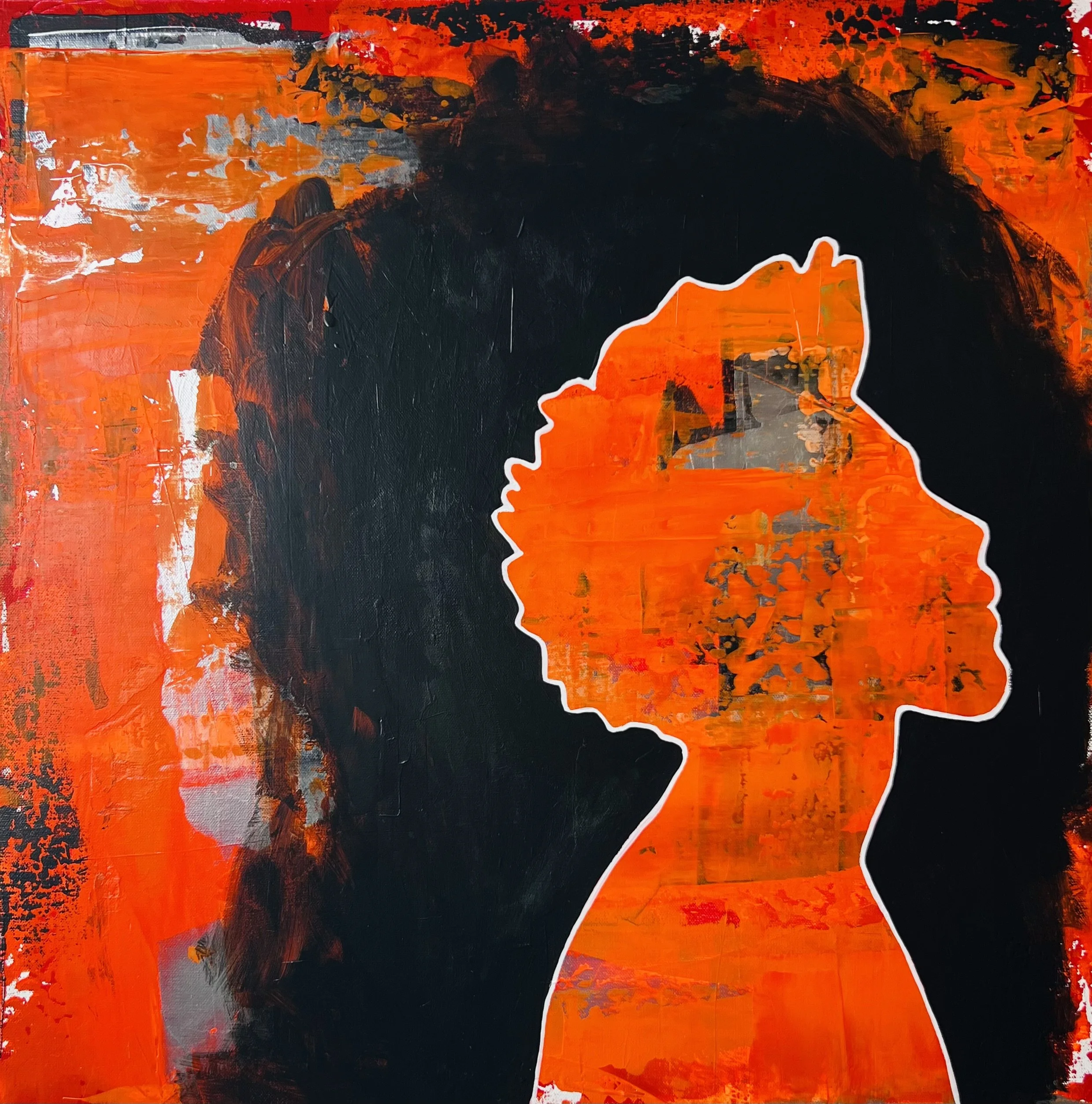 Silhouette Series...#8 24"W X 24"H  $500