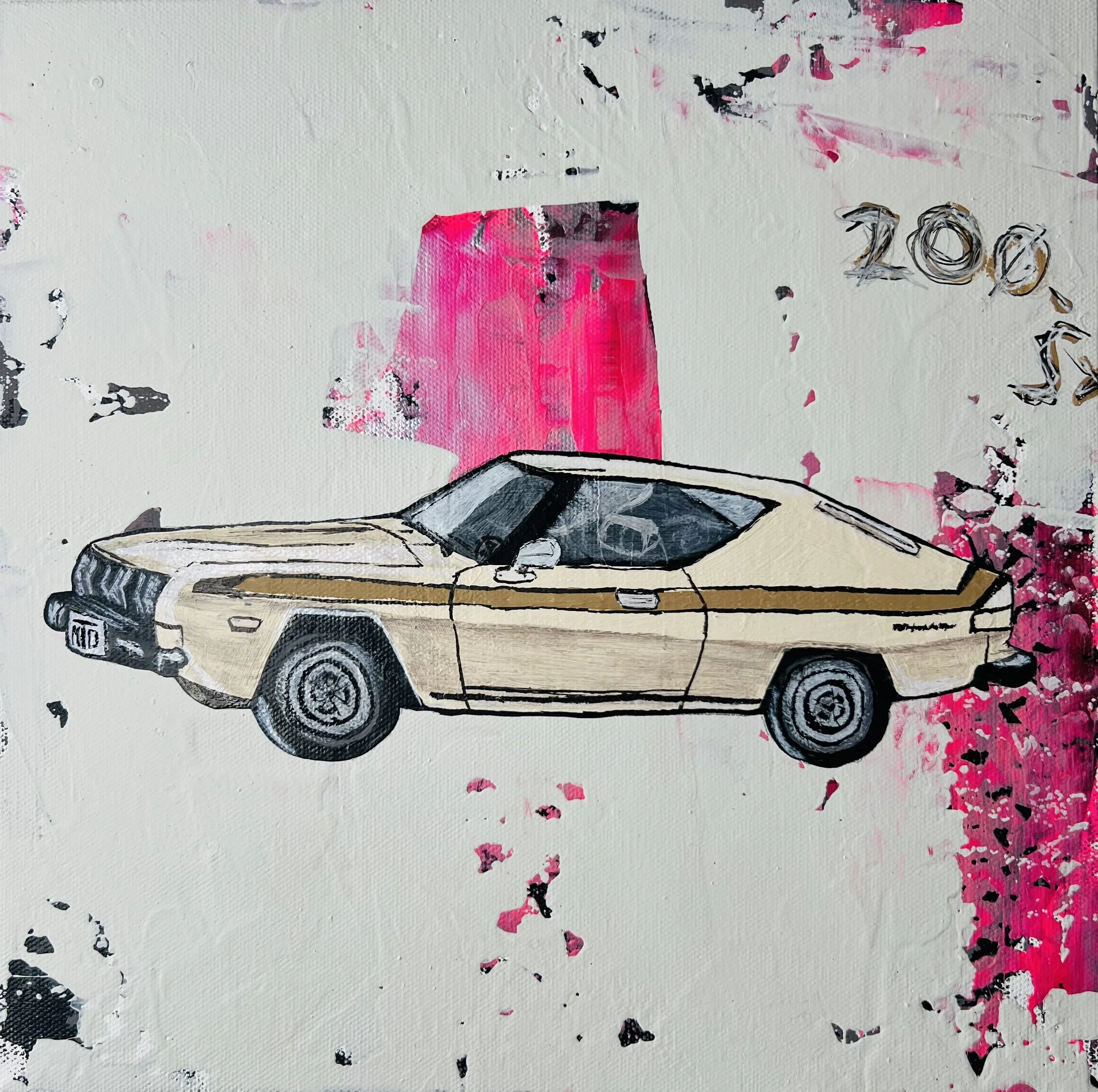 Sick Ride Series...Datsun 200-SX 12"X12" $300 ***SOLD***