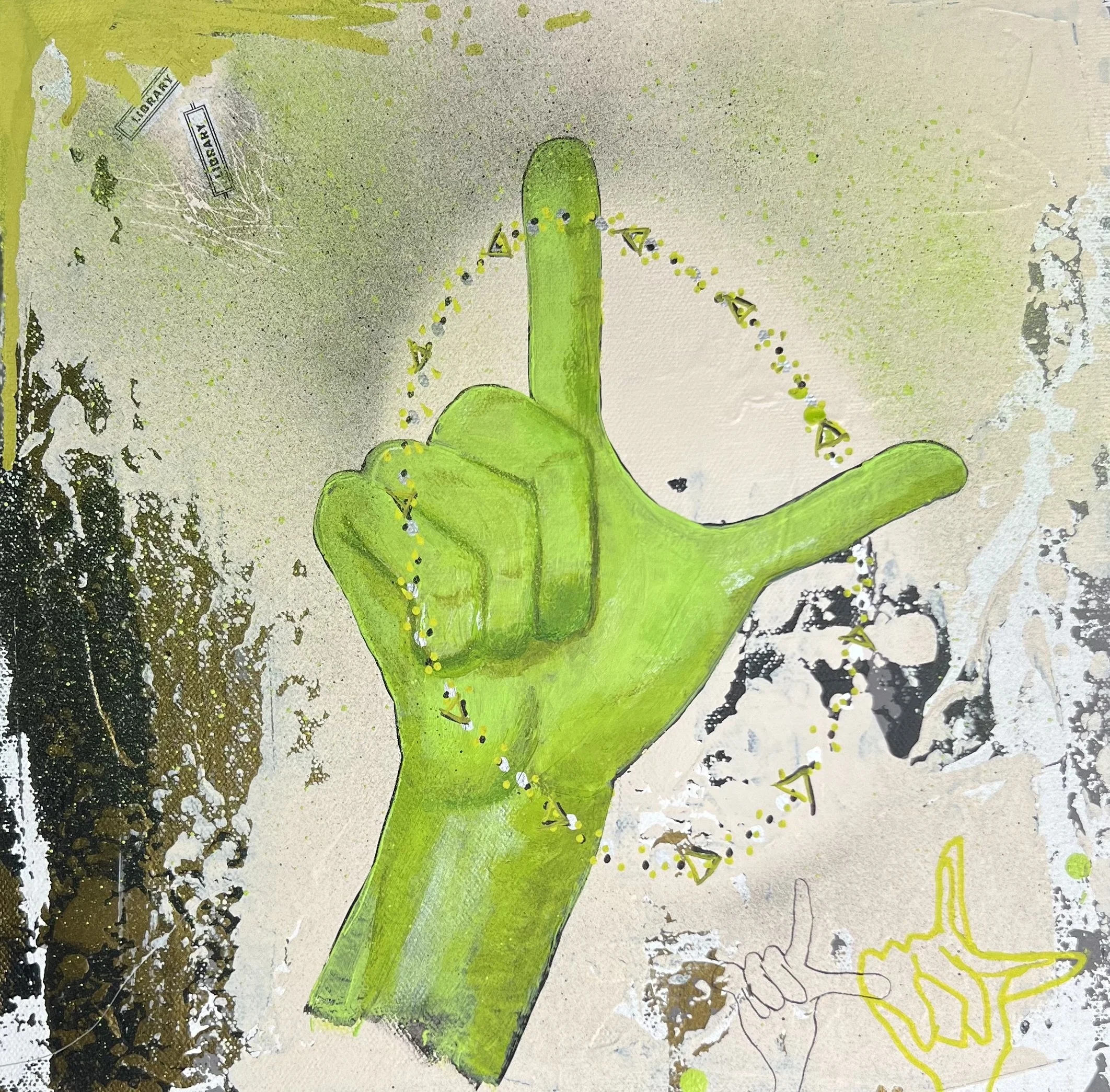 ASL Series...Library 12"W X 12"H   $400