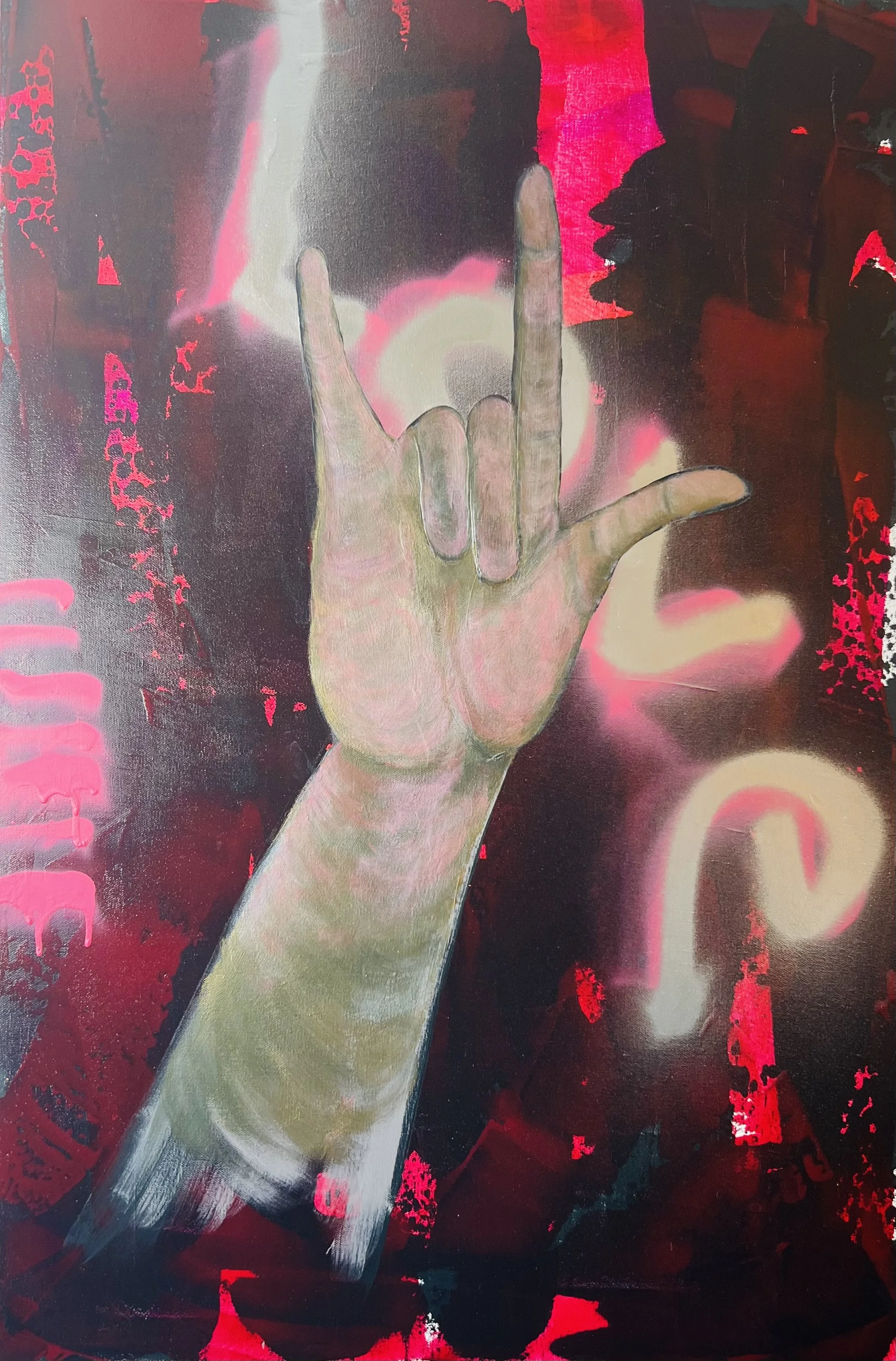 Love  -  24"w x 36"h  -  $2200  ***SOLD***