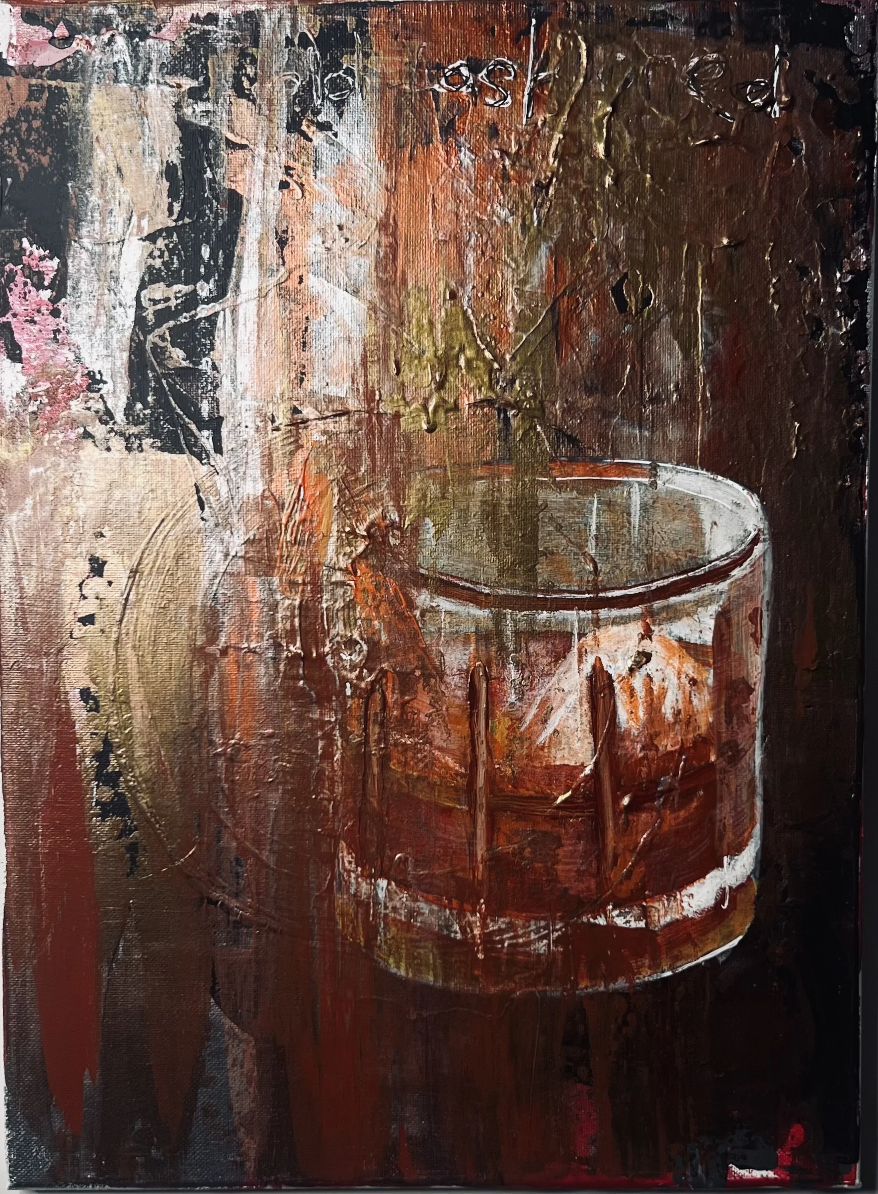 Cocktail Series...Old Fashioned  12'"W X14"H  $350