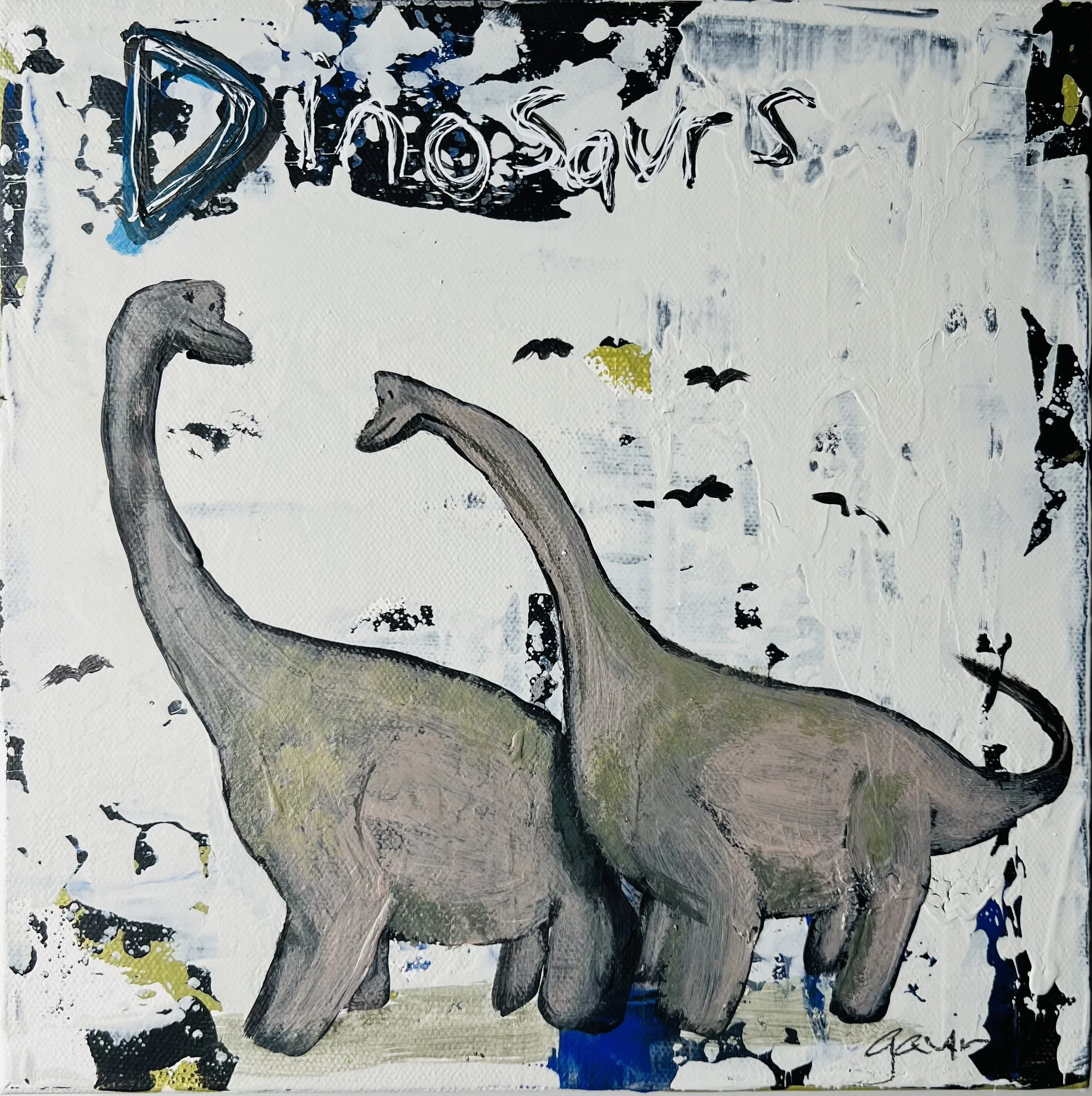 Initials Series... "D" Dinosaurs 10"X10"  $300