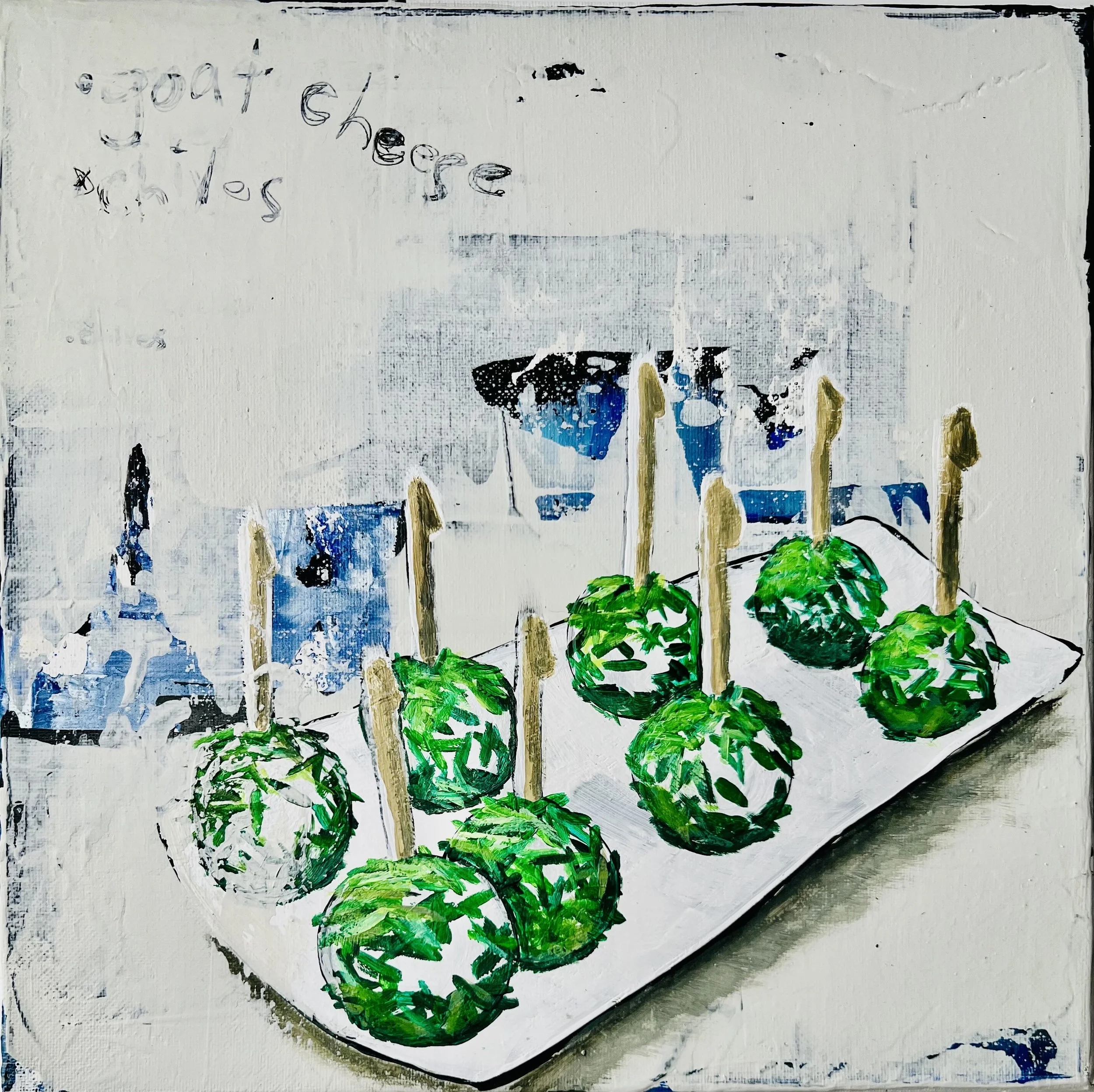 Amuse-Bouche...Goat Cheese with Chives 12"W X 12"H - $500