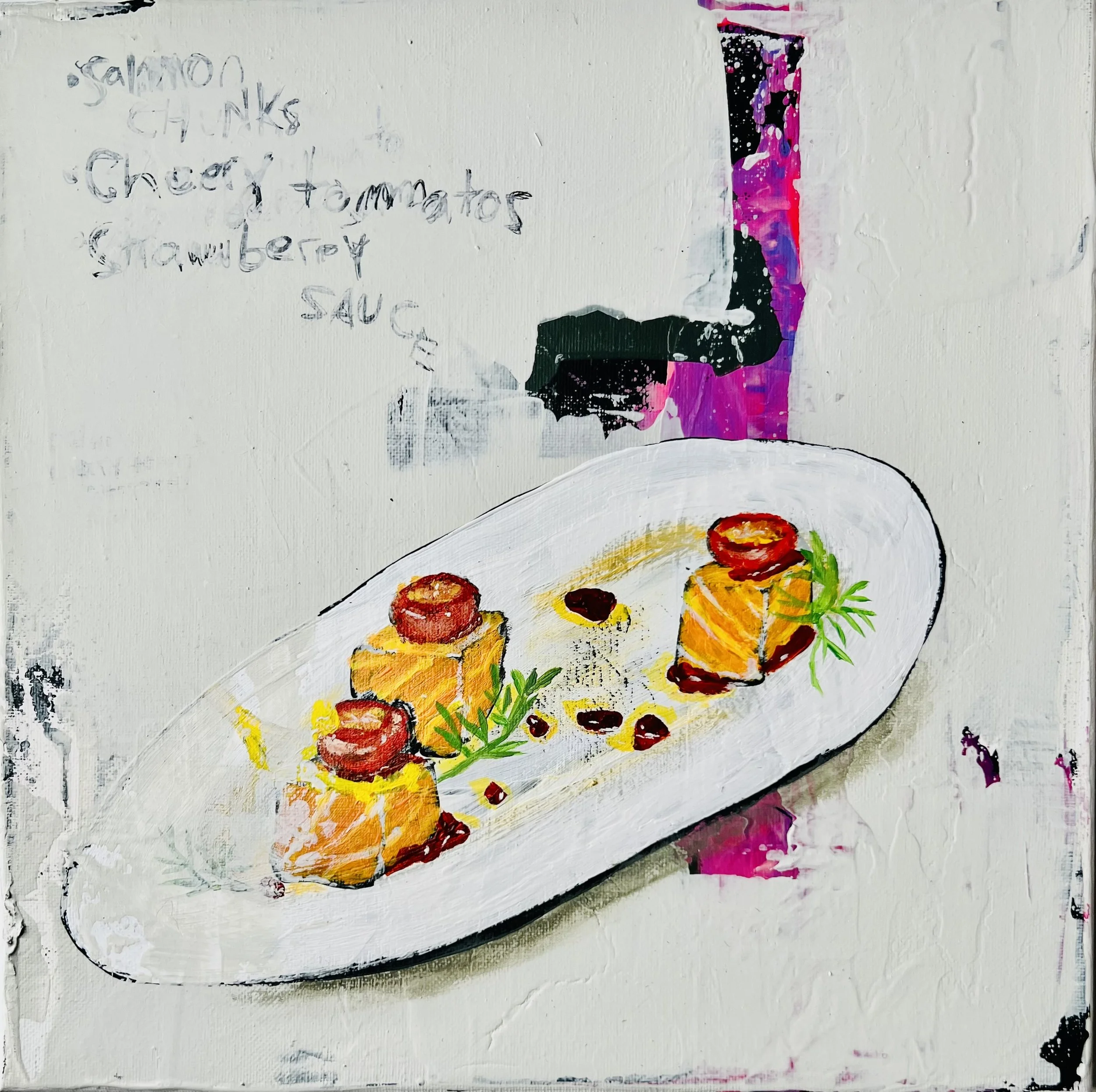 Amuse-Bouche...Salmon Chunks 12"W X 12"H - $500