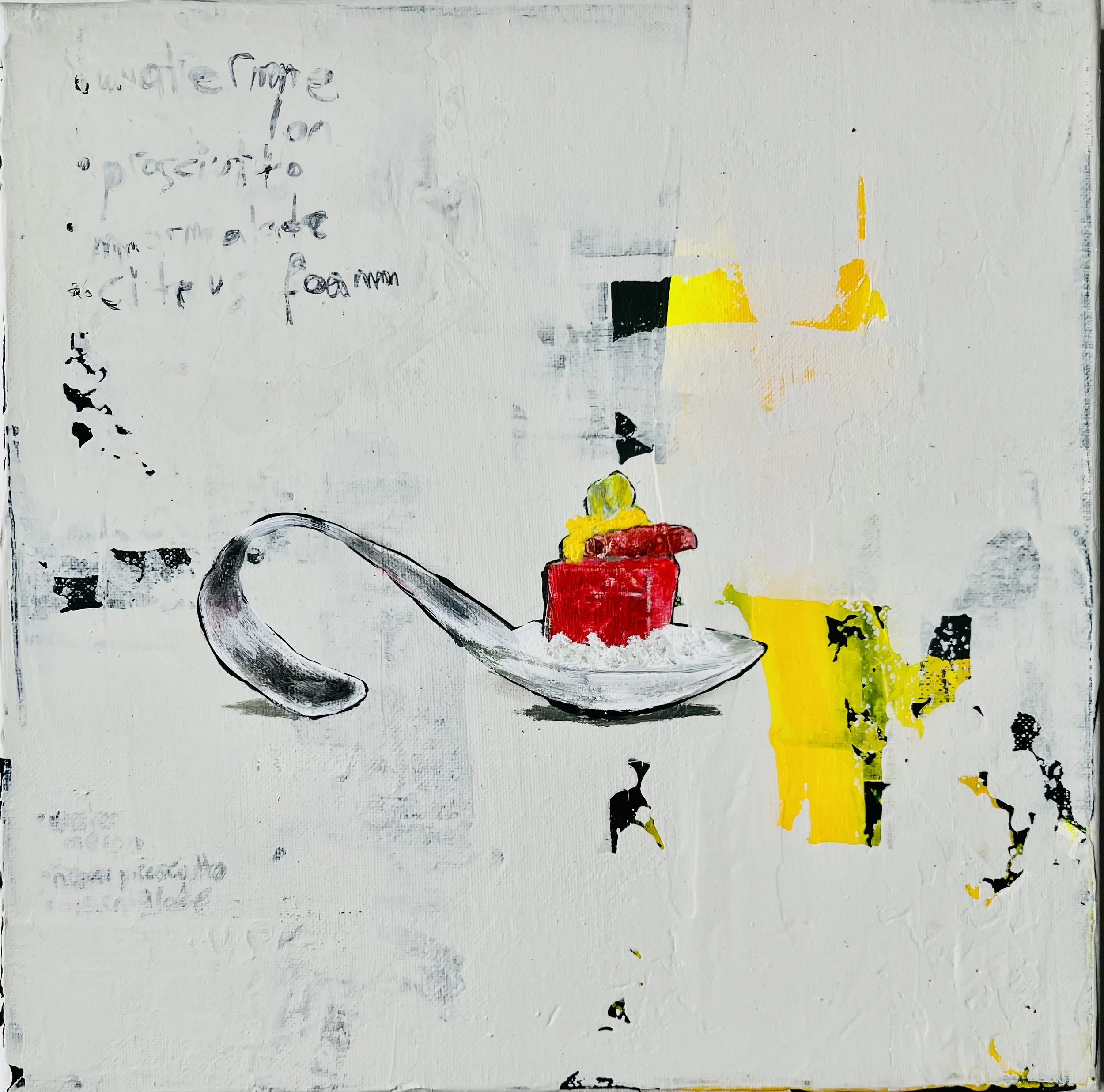 Amuse-Bouche...Watermelon with Prosciutto 12"W X 12"H - $500