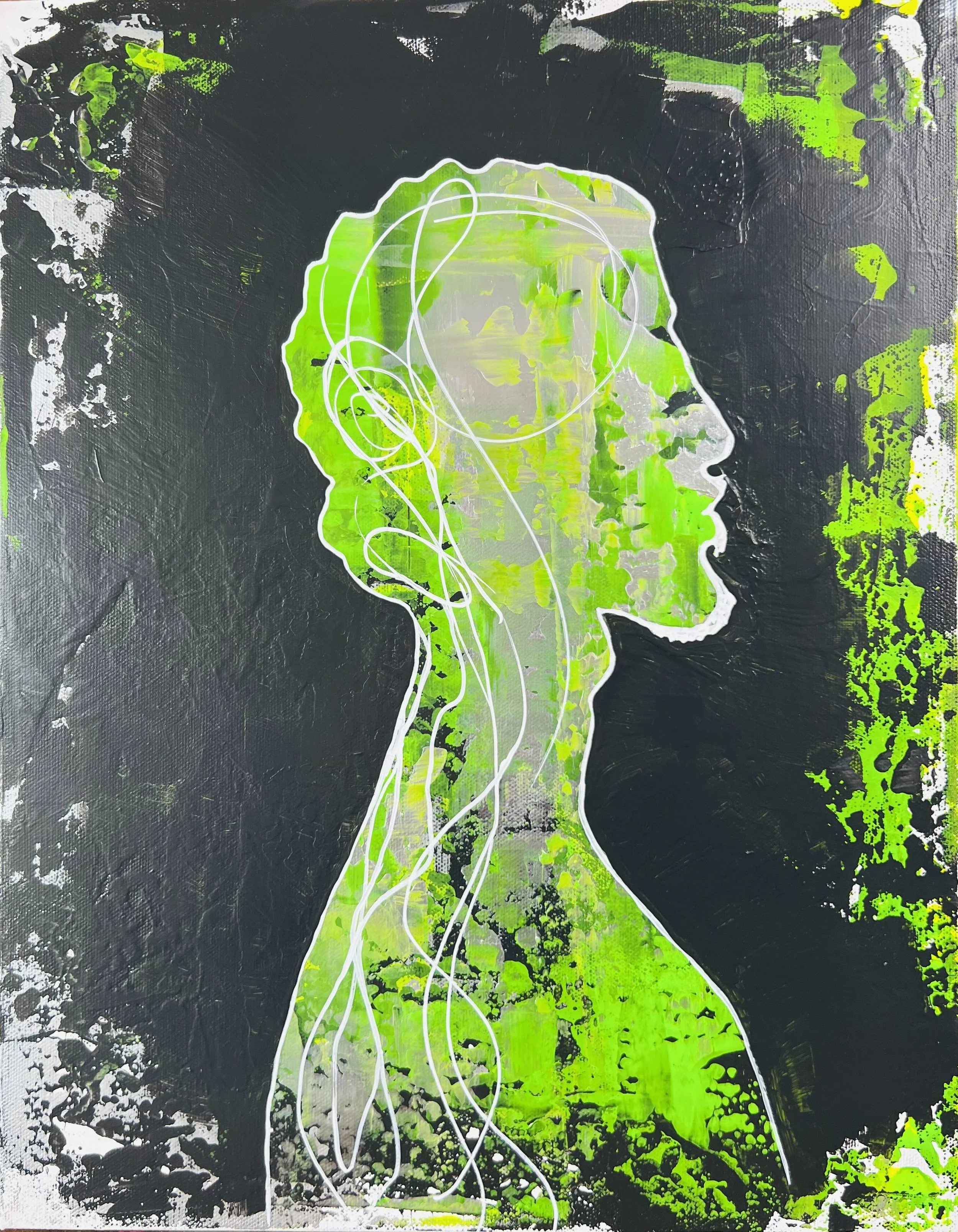 Silhouette Series...#4 16"W X 20"H  $350