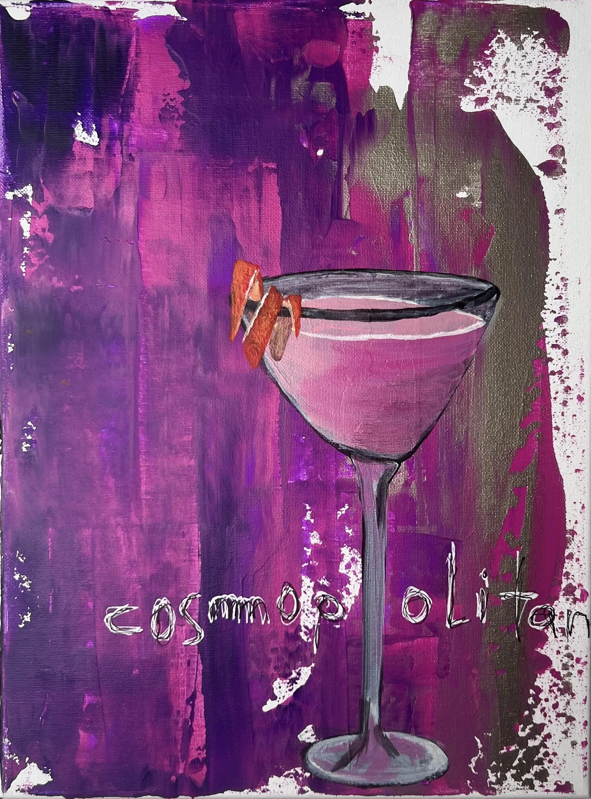 Cocktail Series...Cosmopolitan  12"W X14"H  $350