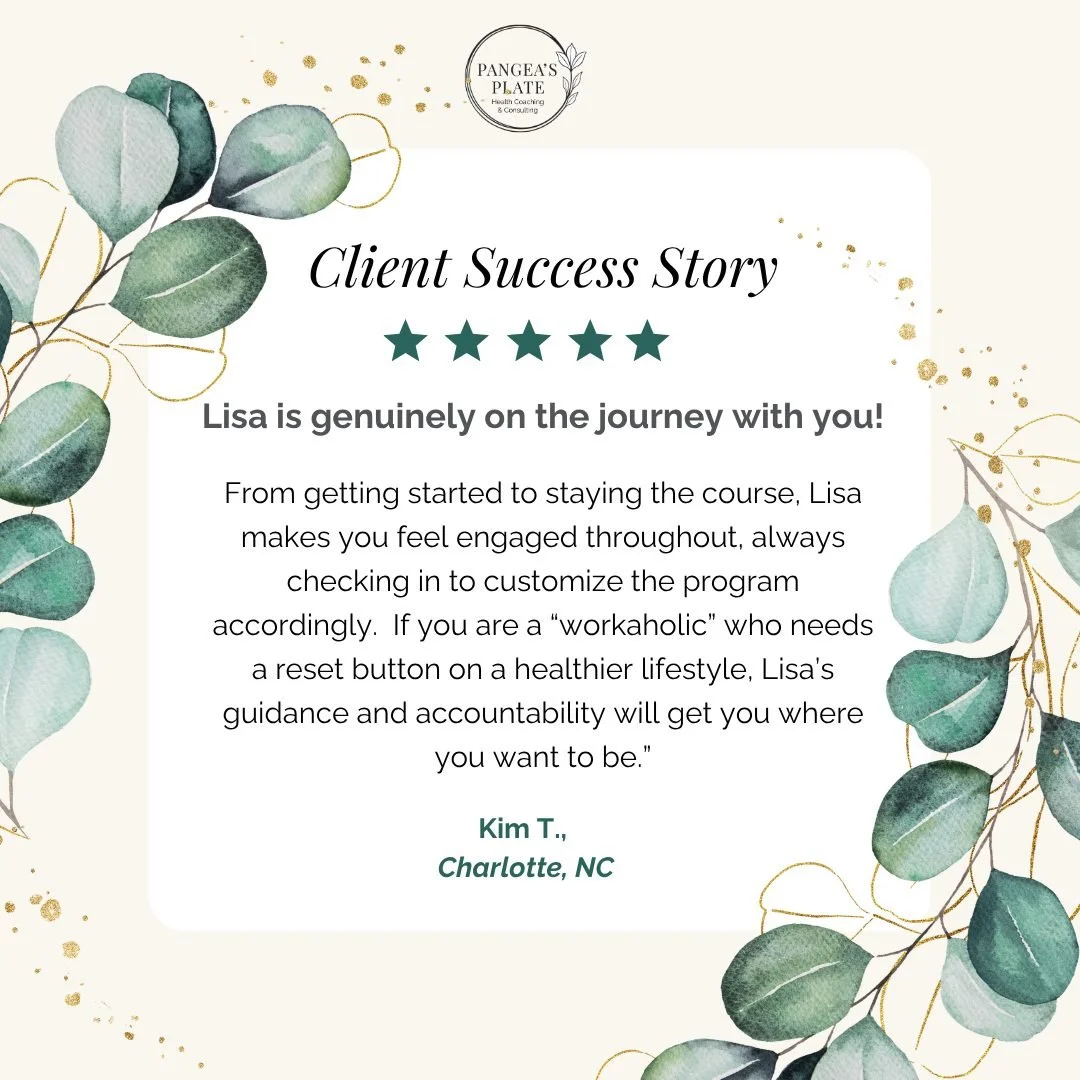 The best part of what I do isn&rsquo;t just helping clients reach their goals - it&rsquo;s helping them feel supported every step of the way. 💚🌿

Kim, thank you for trusting me to support you on your wellness journey and for your kind words. They t