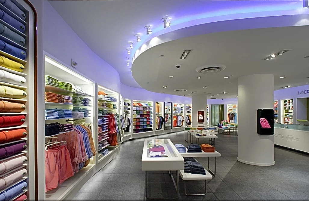 Lacoste Various Locations, USA LED color-changing cove luminaries
