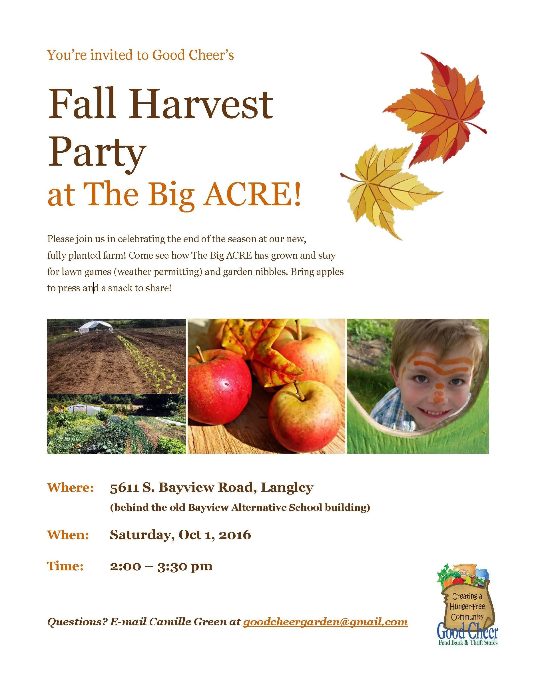 OCT 1: Celebrate the end of the season at The Big ACRE!