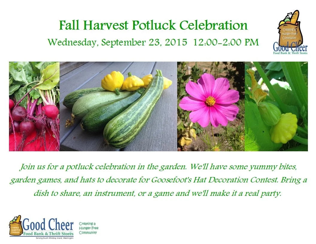 Turnip the Beet for our Fall Harvest Potluck Celebration!