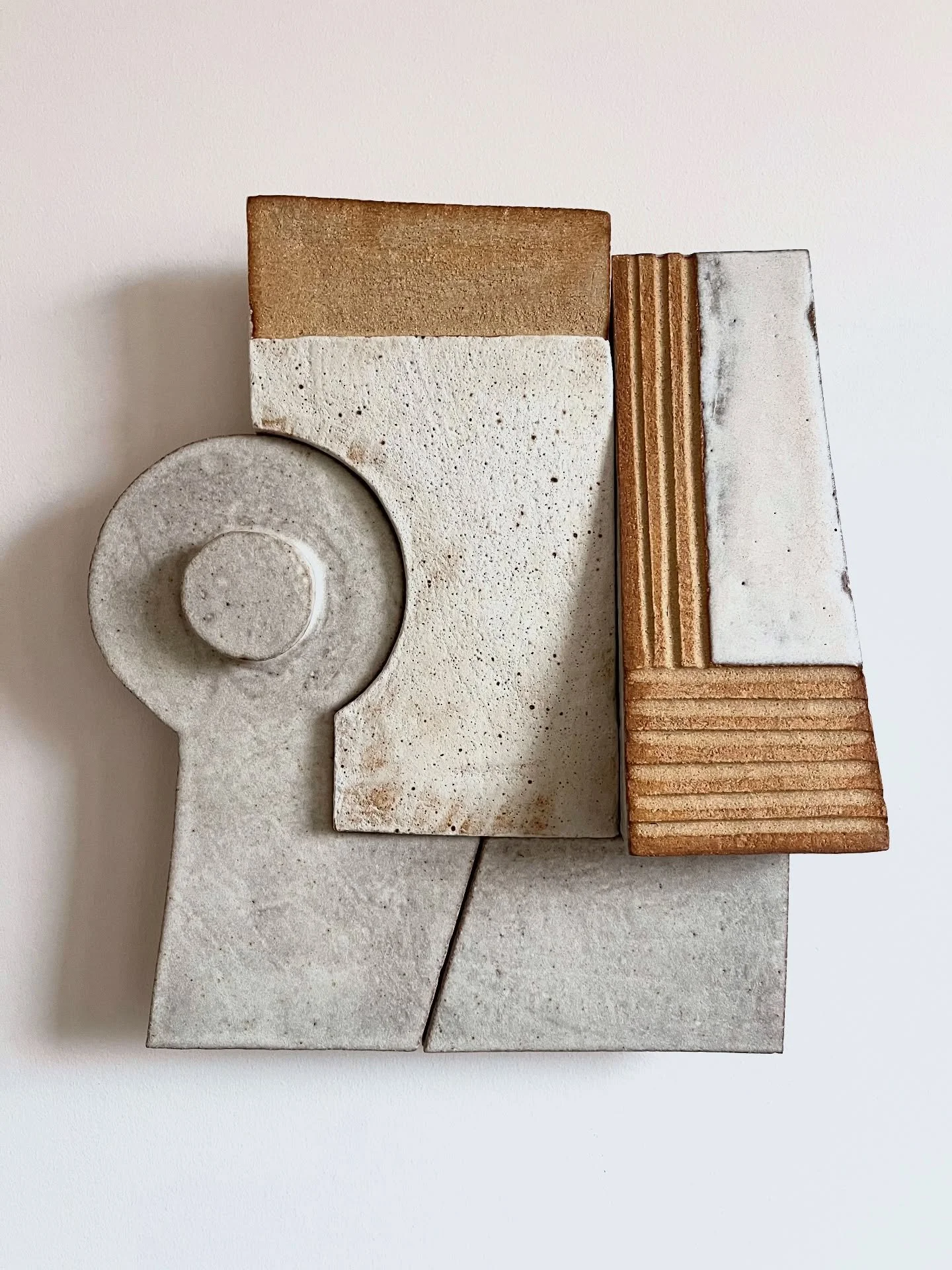 This piece has gone to a good home!

Bringing in a circle when i naturally lean to being square. 

A curve ball!

Now working on a new set of work - and excited about it - a lot in my head just need to get my hands on some clay and see what happens .