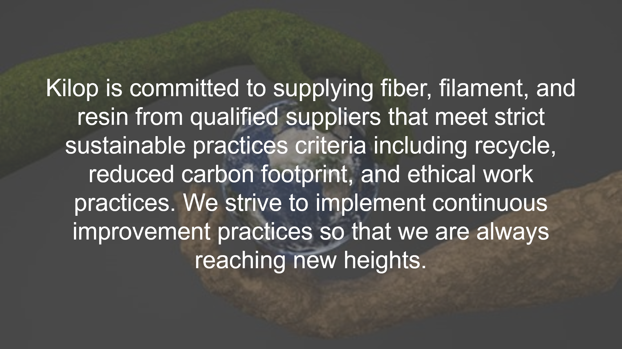 REDUCING CARBON FOOTPRINT AND ETHICAL WORK PRACTIVES