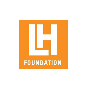 Orange square logo with white stylized letter 'L' and 'H' and the word 'FOUNDATION' beneath.