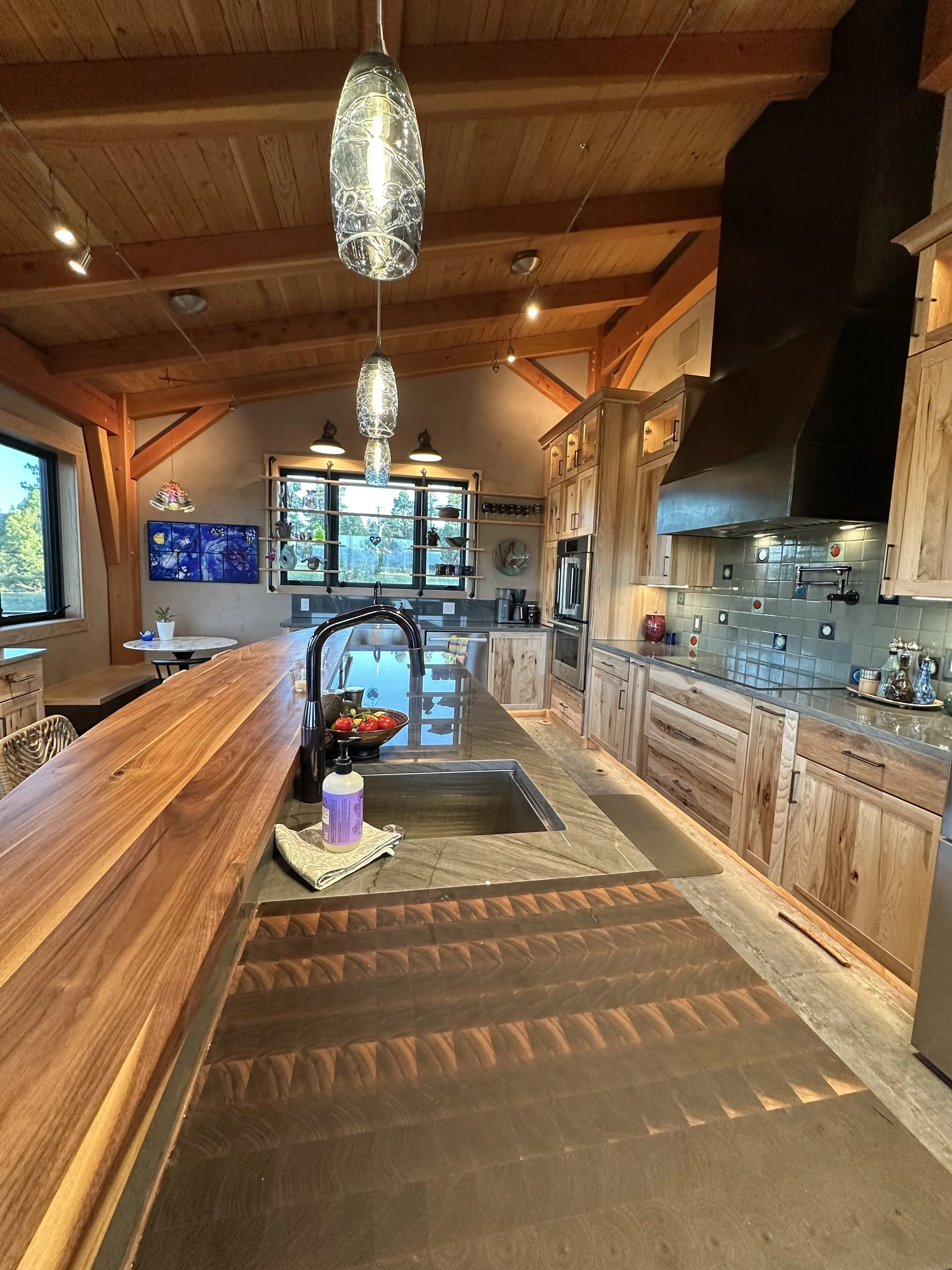 Modern wood kitchen cabinets installation Animas Kitchen Bath Pagosa Springs Colorado
