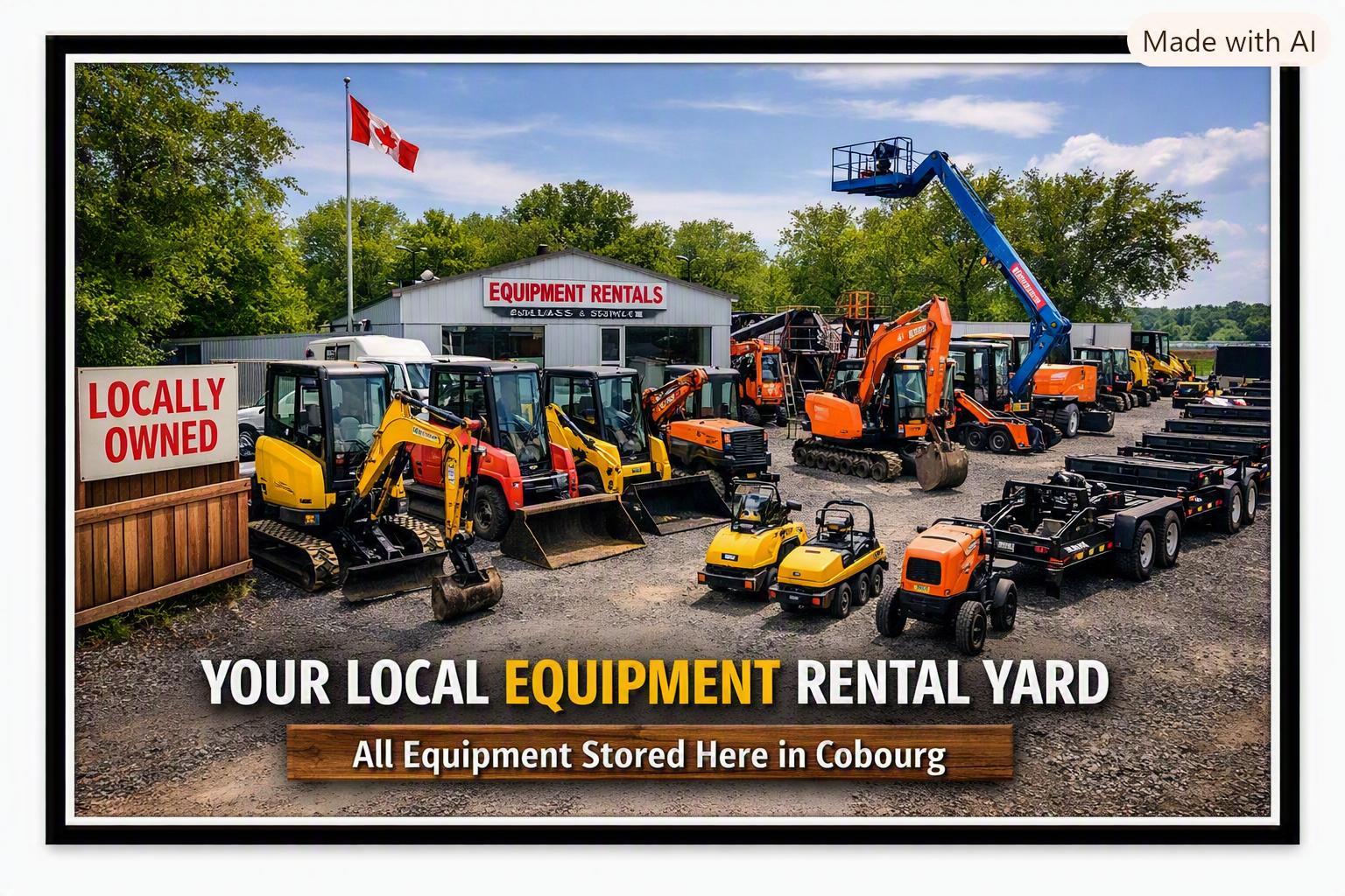 Why Local Cobourg Equipment Rentals Beat Big Corporate Delivery Fees