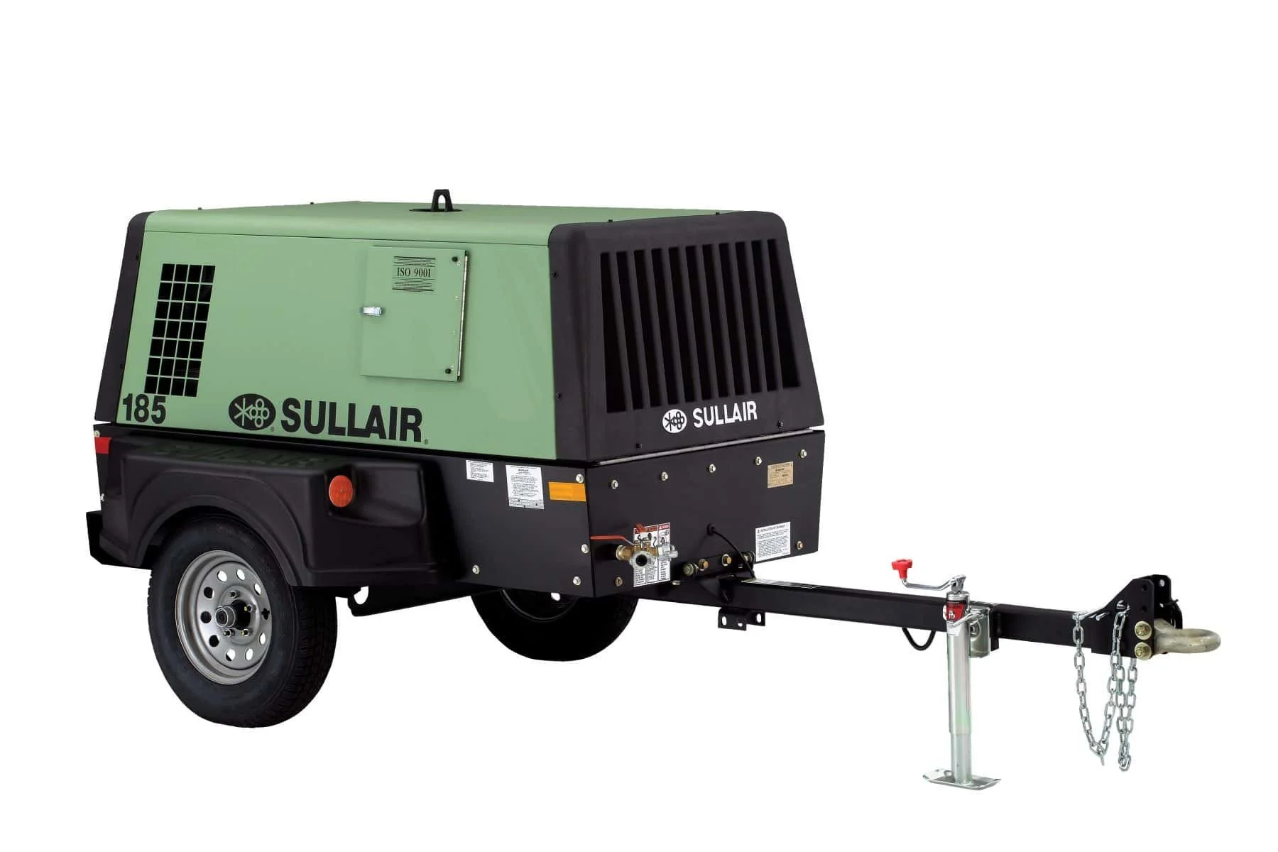 185 cfm tow behind air compressor 
Actual Delivery cfm (m³/min): 185 (5.2)
Rated Pressure psig (bar): 100 (7) 
Pressure Range min/max (bar): 80/125 (5.5/8.6) 