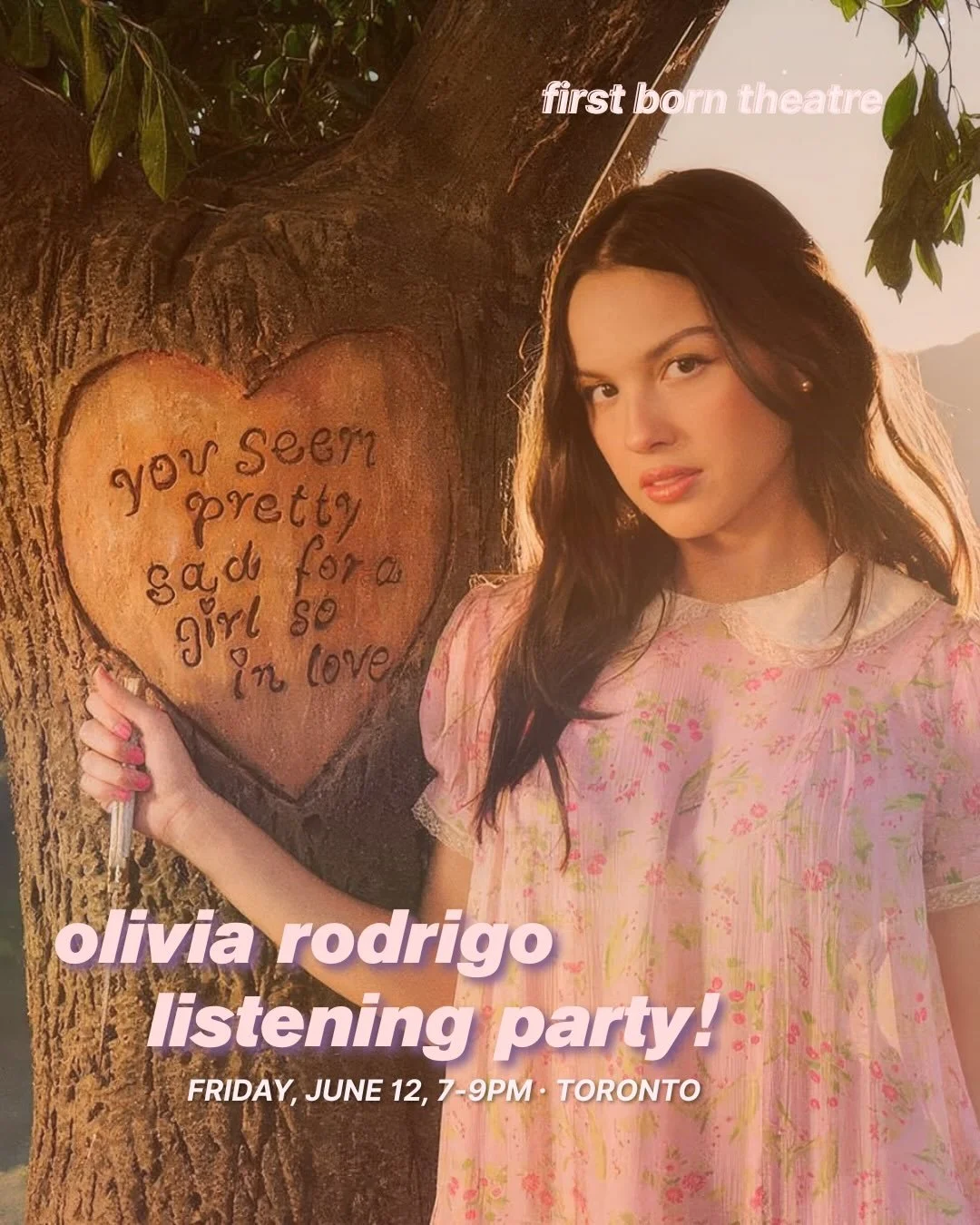 Don&rsquo;t want to listen to &ldquo;you seem pretty sad for a girl so in love&rdquo; alone? We&rsquo;ve got the cure 😉

Tickets are now LIVE for our Olivia Rodrigo Listening Party! Enjoy cozy vibes, activities, and great tunes in community.

💗 Whe
