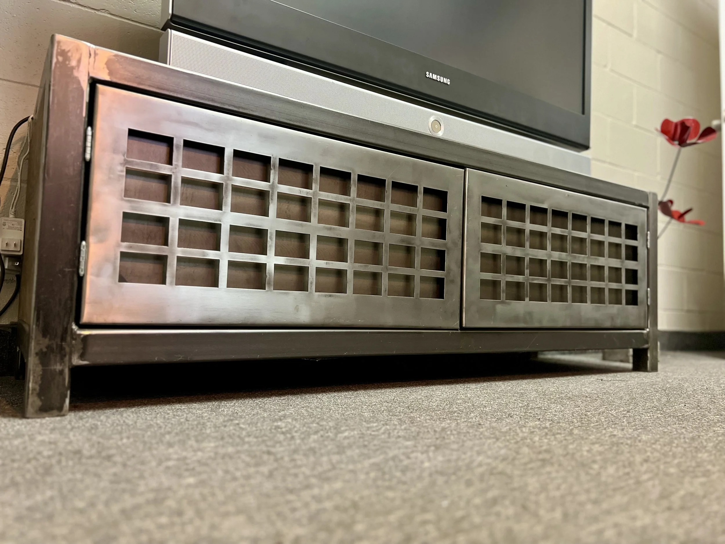 Welded TV stand