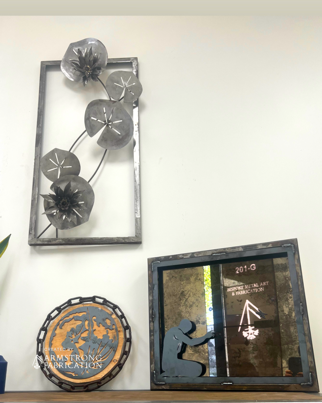 Water Lillies – Steel Wall Piece 2.png