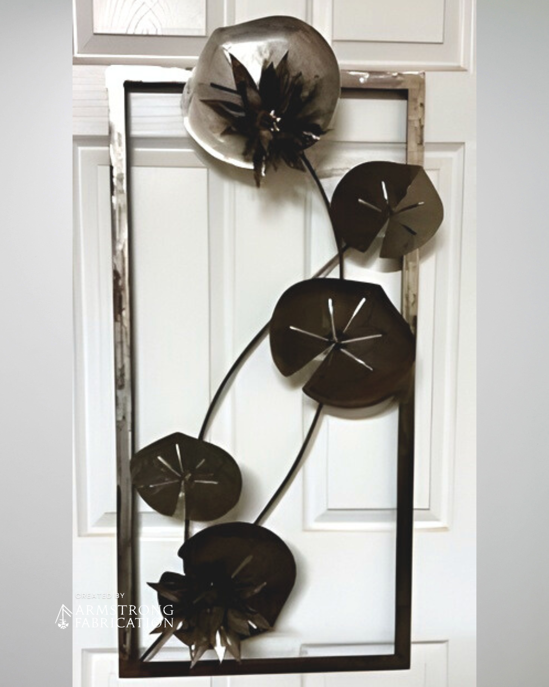 Water Lillies – Steel Wall Piece 1.png