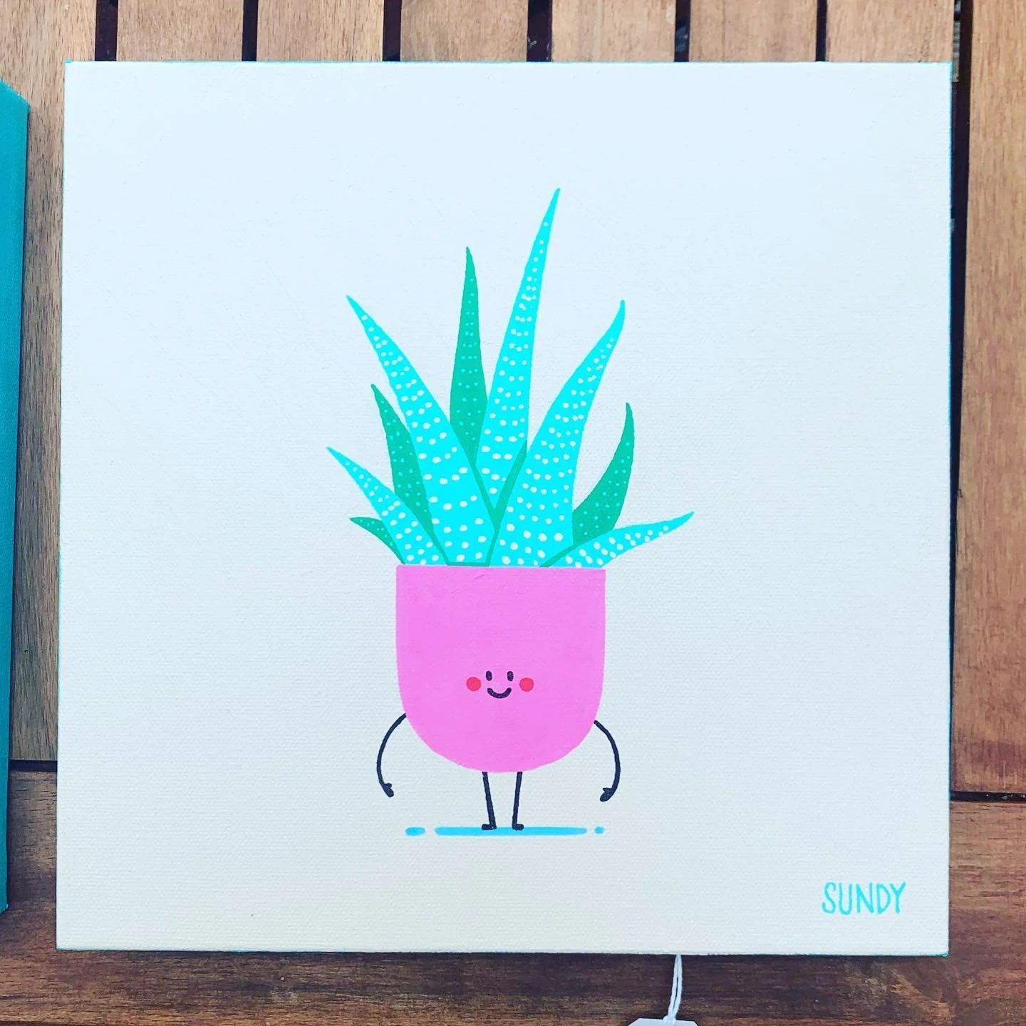 A piece from my art show up @thecommonsbend . There are three of these little buddies. #plant #plantlife #bend #bendoregon