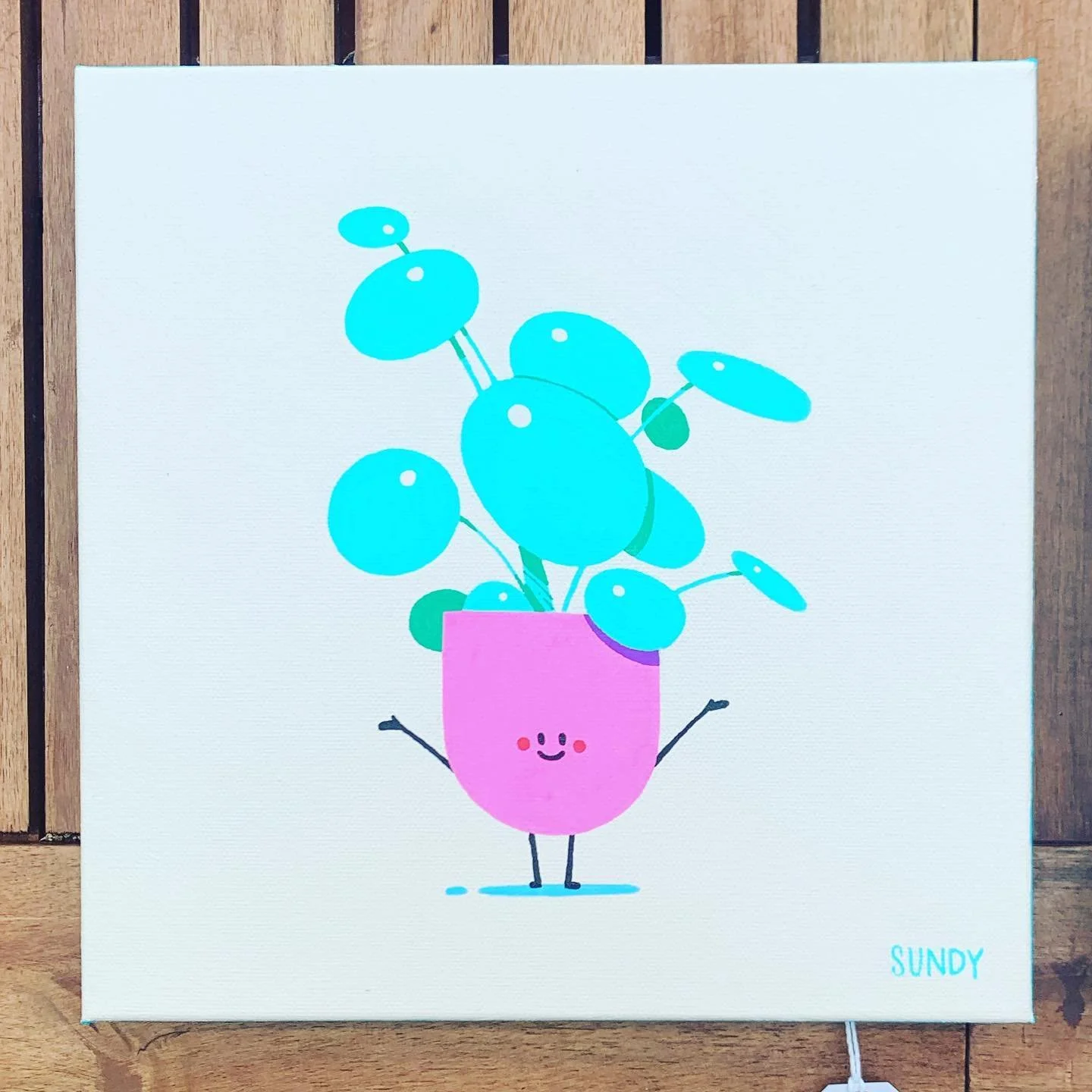 New art show is up @thecommonsbend ! 25+ original paintings are available, including this lil buddy. Go check it out! #jollygoodgang #bend #bendoregon