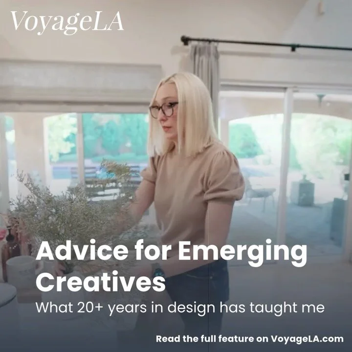 Building a creative career takes more than talent.

It takes trust. Discipline. Structure. Growth.

Being featured in VoyageLA gave me the opportunity to reflect on what building a design studio has really taught me. Interior design is a creative bus