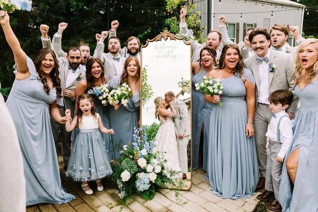Now that&rsquo;s a hype crew! 🎉 💐
When your wedding party brings the energy, the love, and the loudest cheers&mdash;your day becomes unforgettable.
Surround yourself with people who celebrate you just as hard as they dance at your reception. 💙✨
⠀⠀