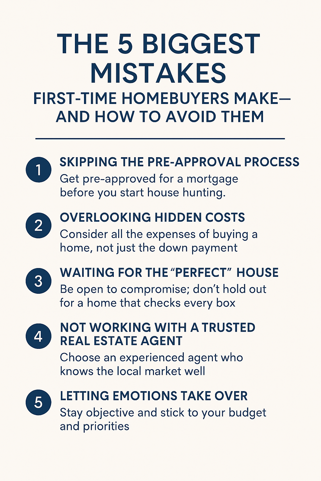 The 5 Biggest Mistakes First-Time Homebuyers Make — And How to Avoid Them